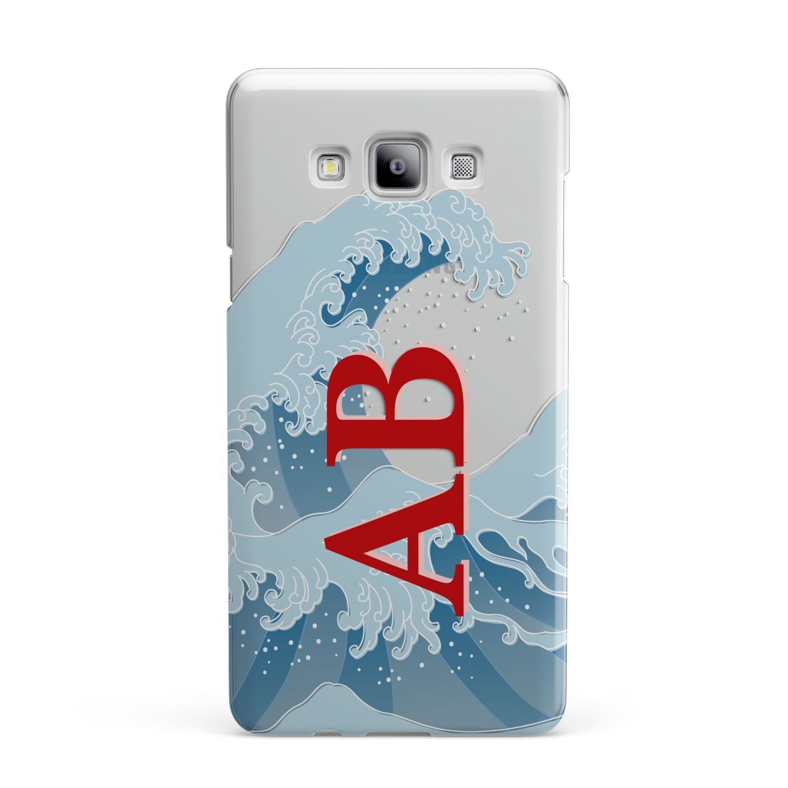 Custom Wave Initials Samsung Galaxy A7 2015 Case