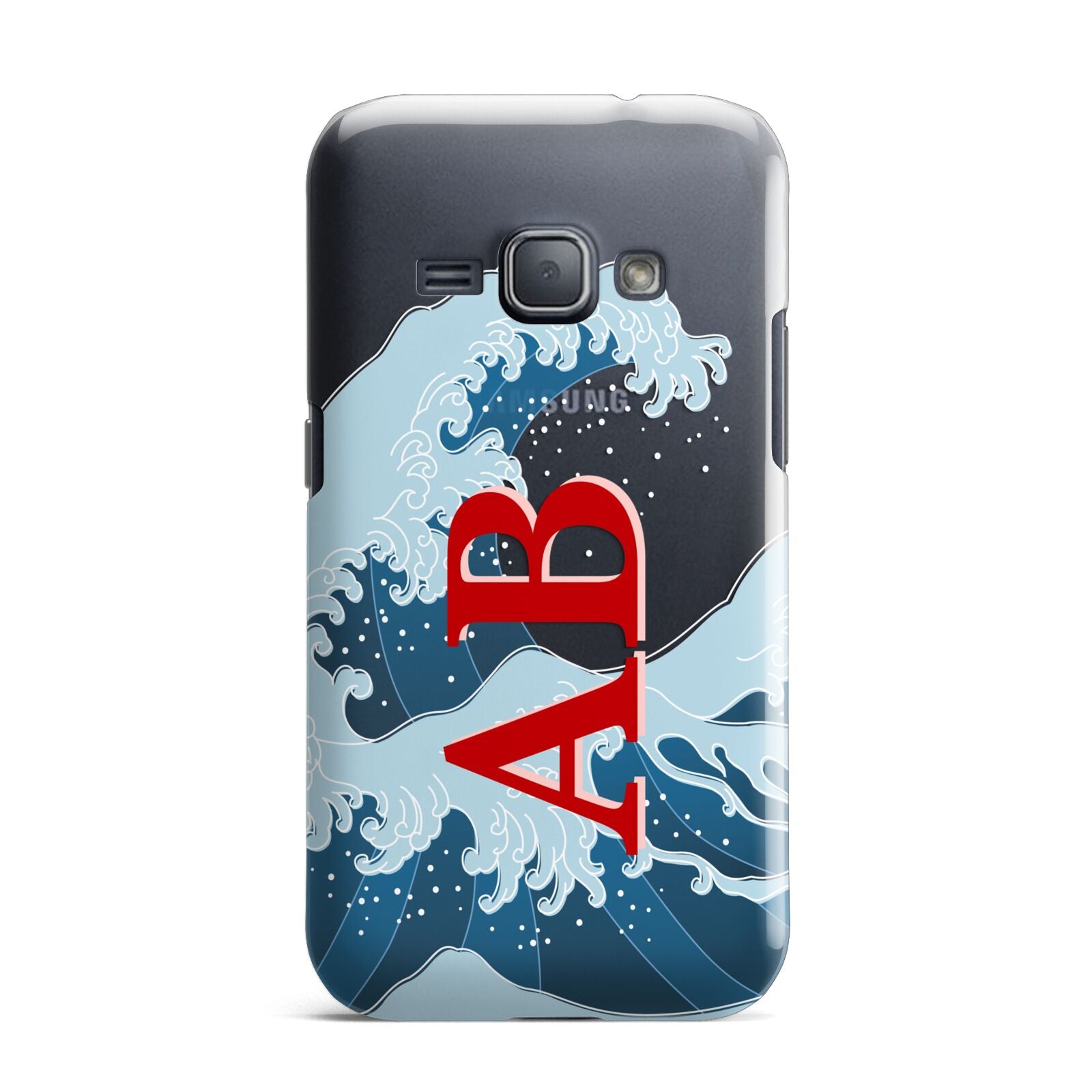 Custom Wave Initials Samsung Galaxy J1 2016 Case