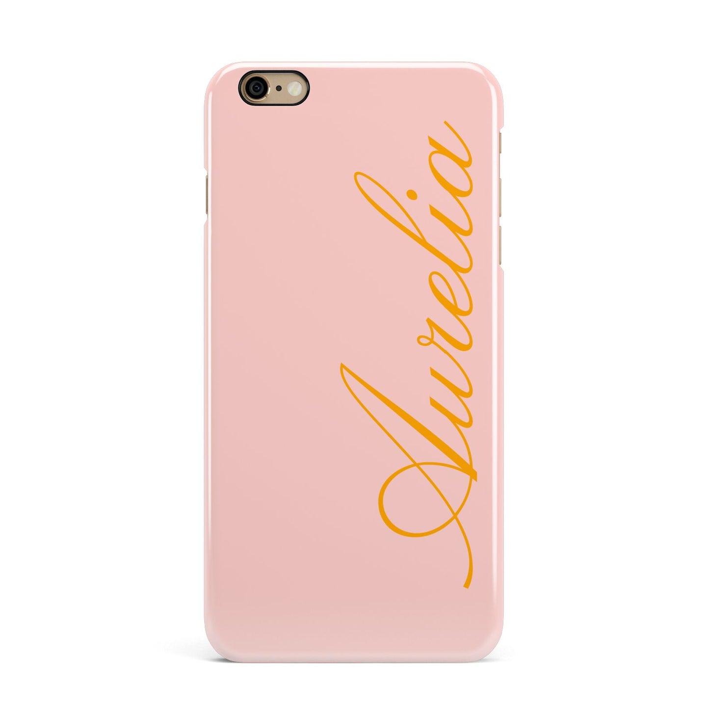 Custom iPhone 6 Plus 3D Snap Case on Gold Phone