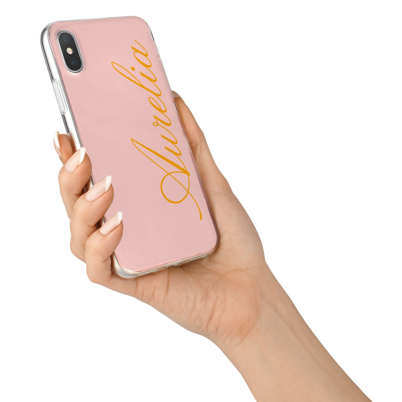 Custom iPhone X Bumper Case on Silver iPhone Alternative Image 2