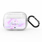 Customisable Name Initial Marble AirPods Pro Glitter Case