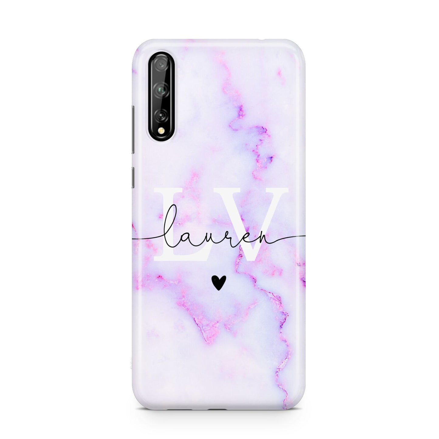 Customisable Name Initial Marble Huawei Enjoy 10s Phone Case