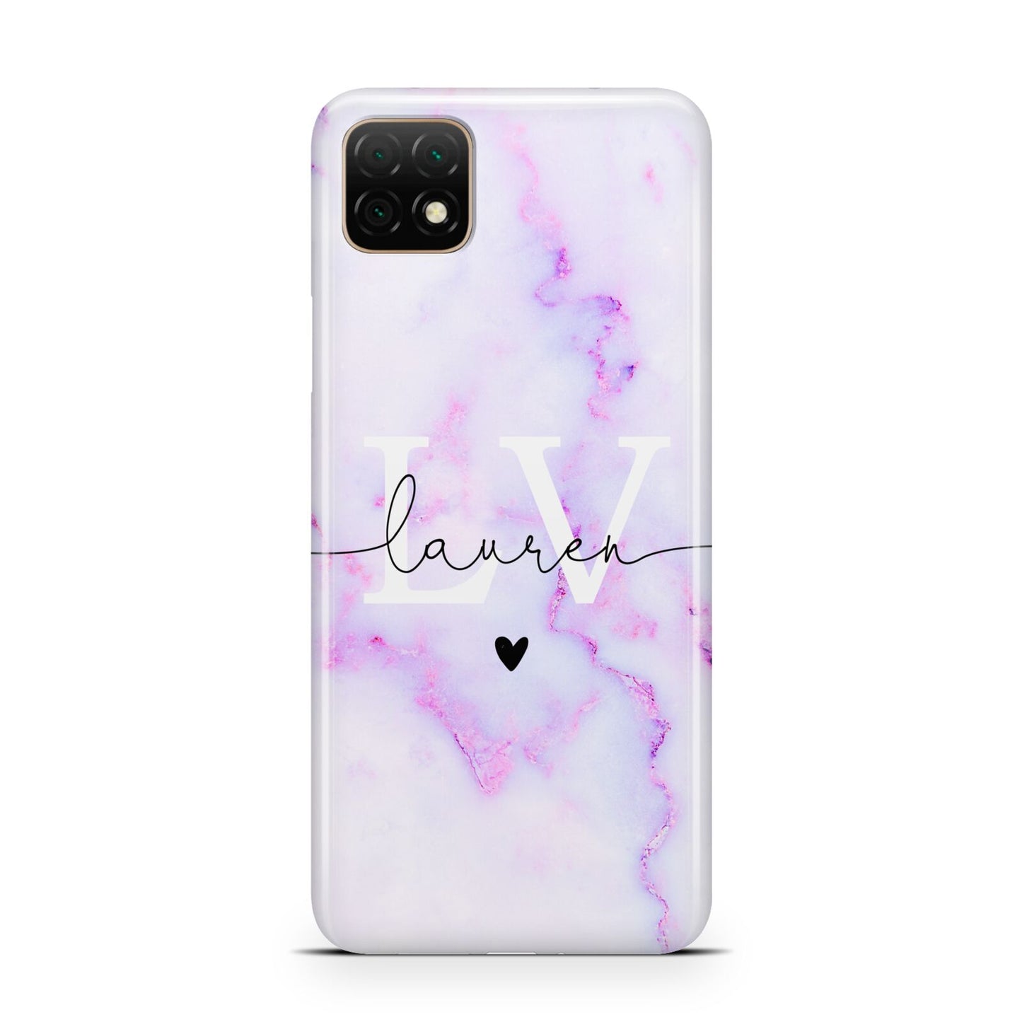 Customisable Name Initial Marble Huawei Enjoy 20 Phone Case