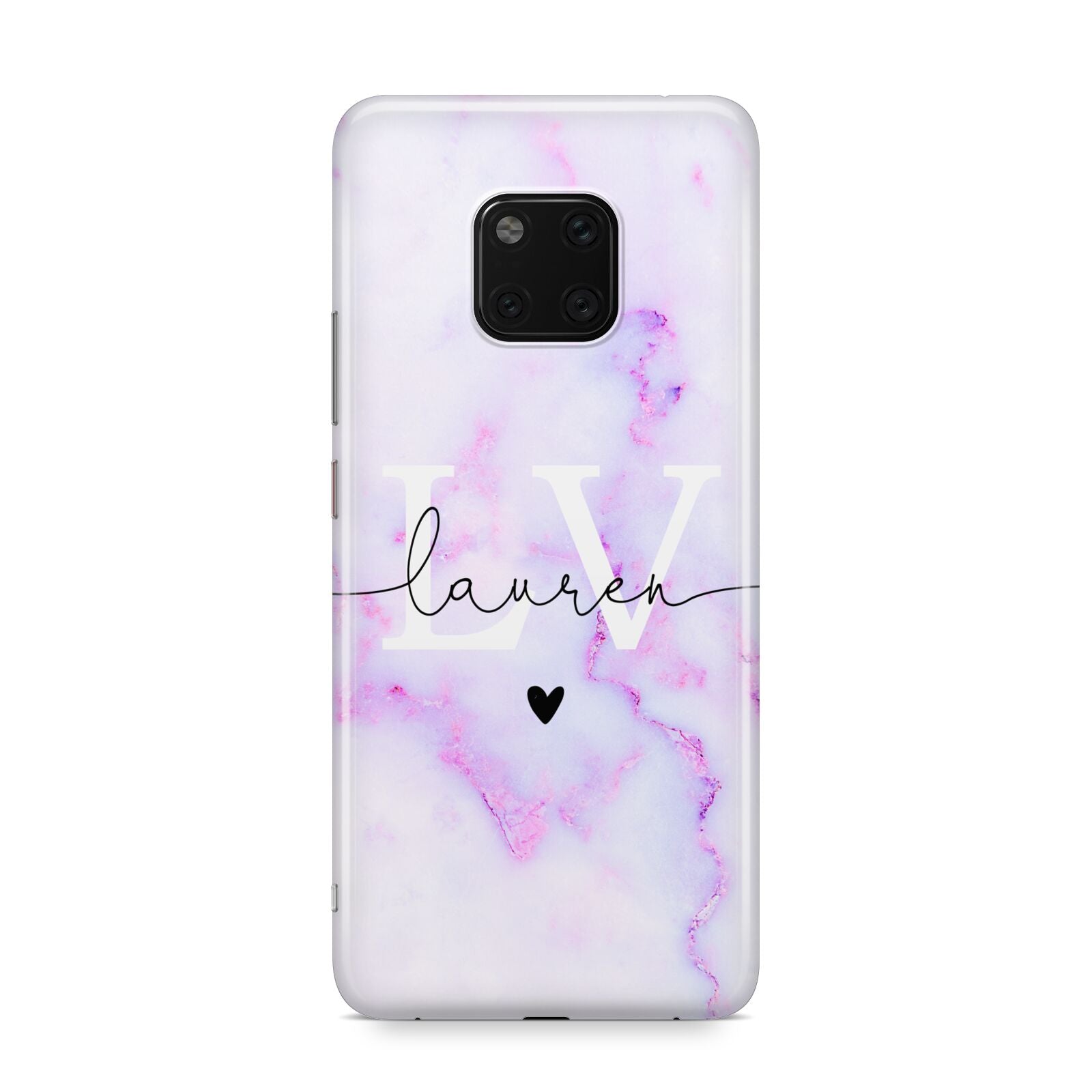 Customisable Name Initial Marble Huawei Mate 20 Pro Phone Case