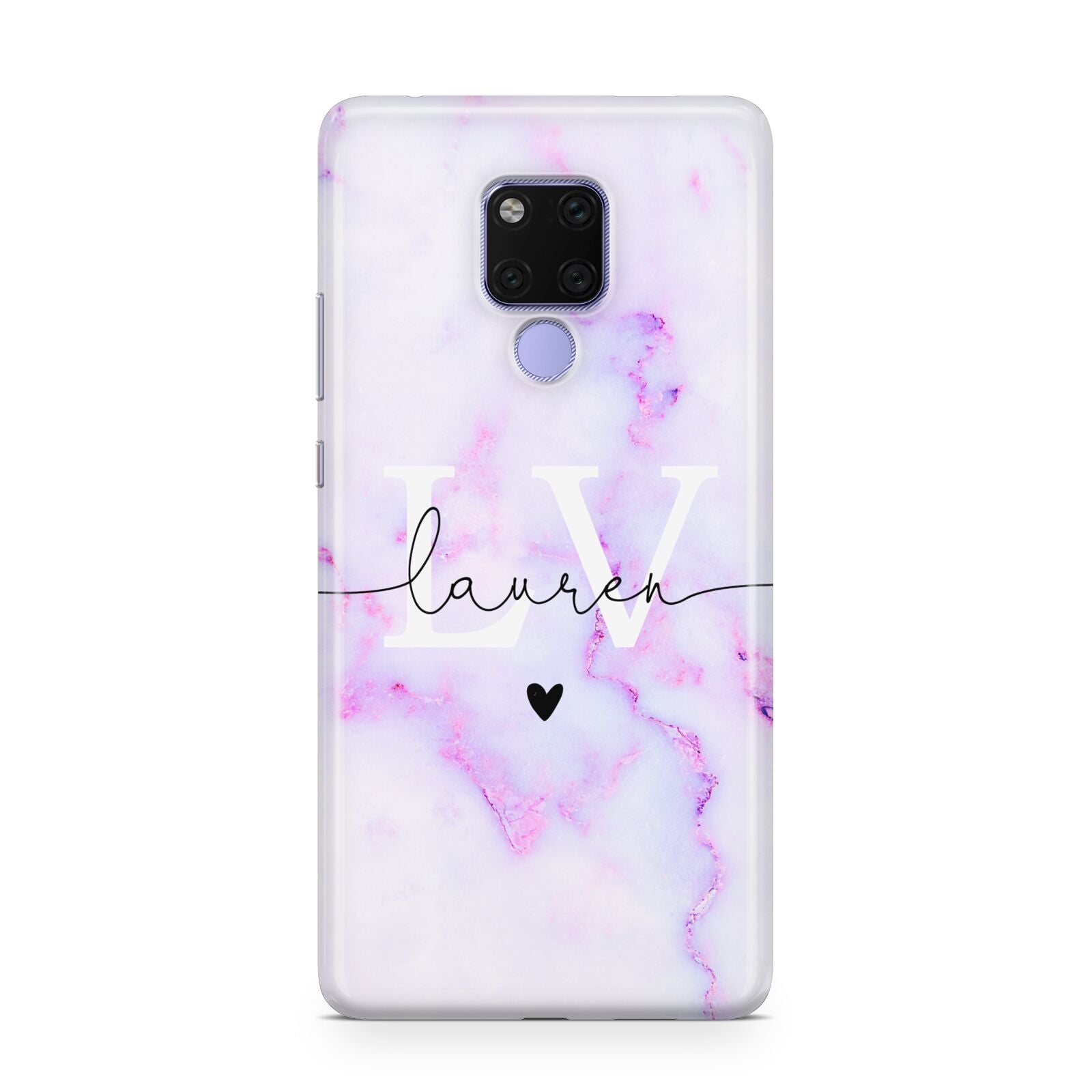 Customisable Name Initial Marble Huawei Mate 20X Phone Case