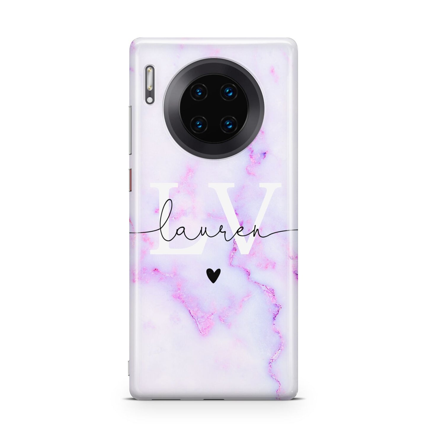 Customisable Name Initial Marble Huawei Mate 30 Pro Phone Case