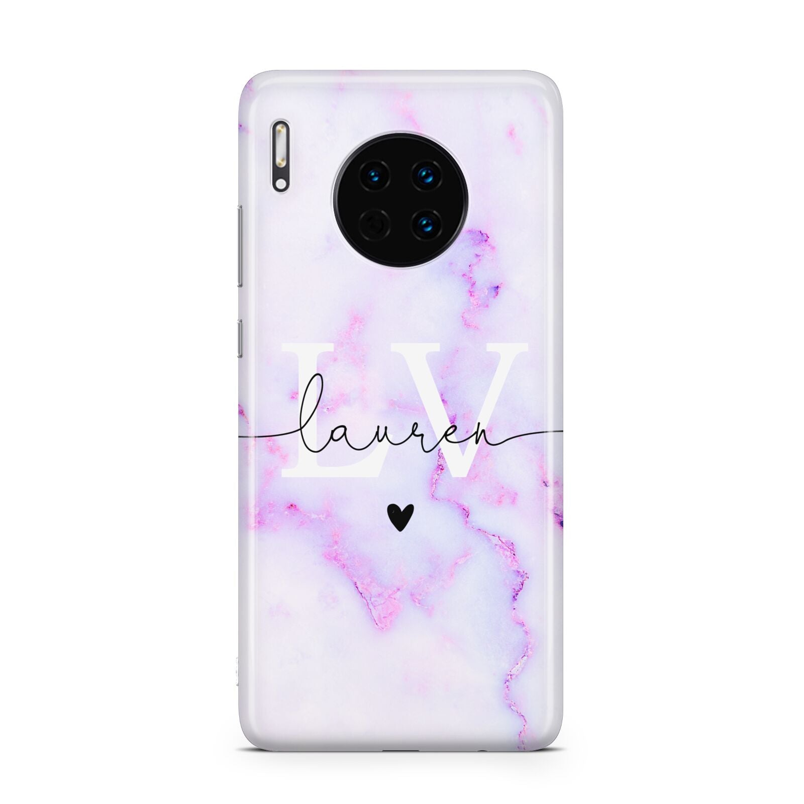 Customisable Name Initial Marble Huawei Mate 30