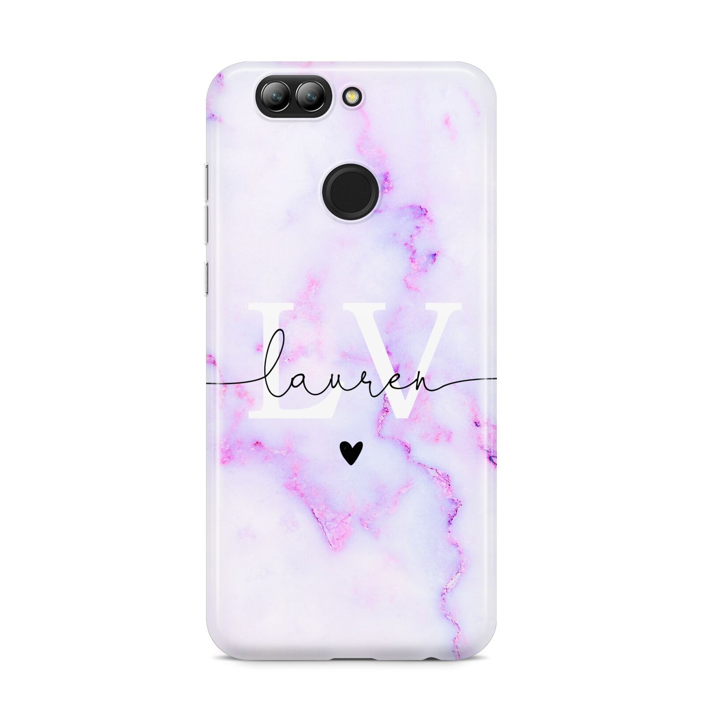 Customisable Name Initial Marble Huawei Nova 2s Phone Case