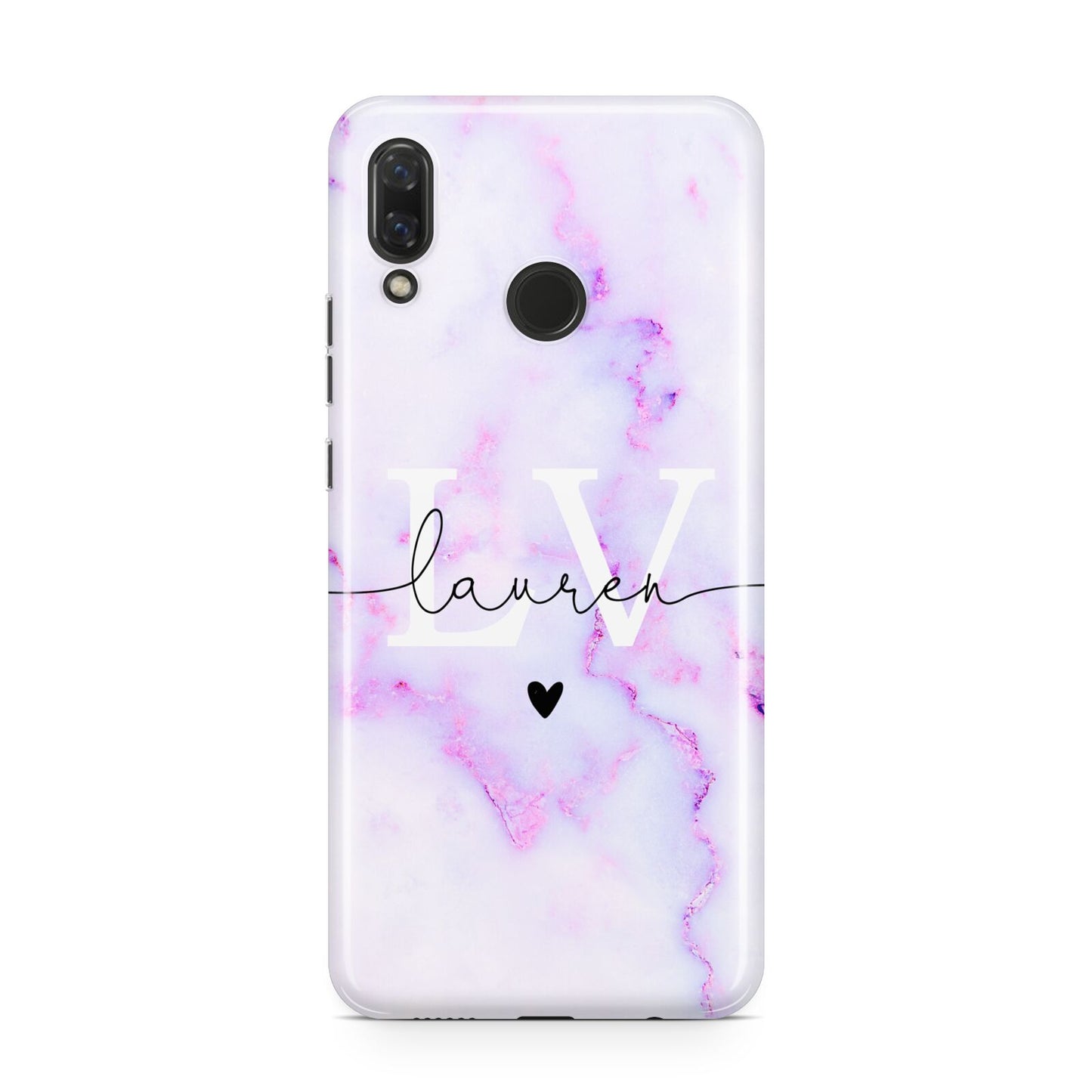 Customisable Name Initial Marble Huawei Nova 3 Phone Case