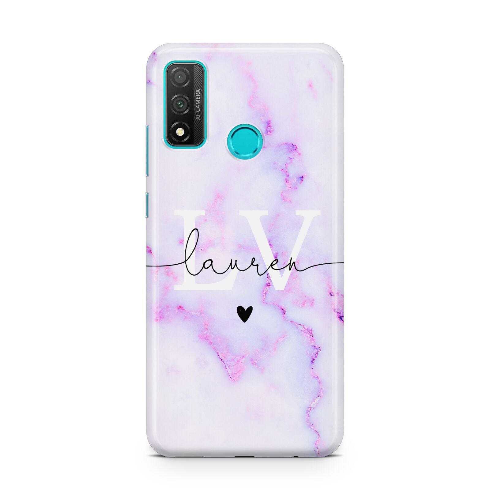 Customisable Name Initial Marble Huawei P Smart 2020