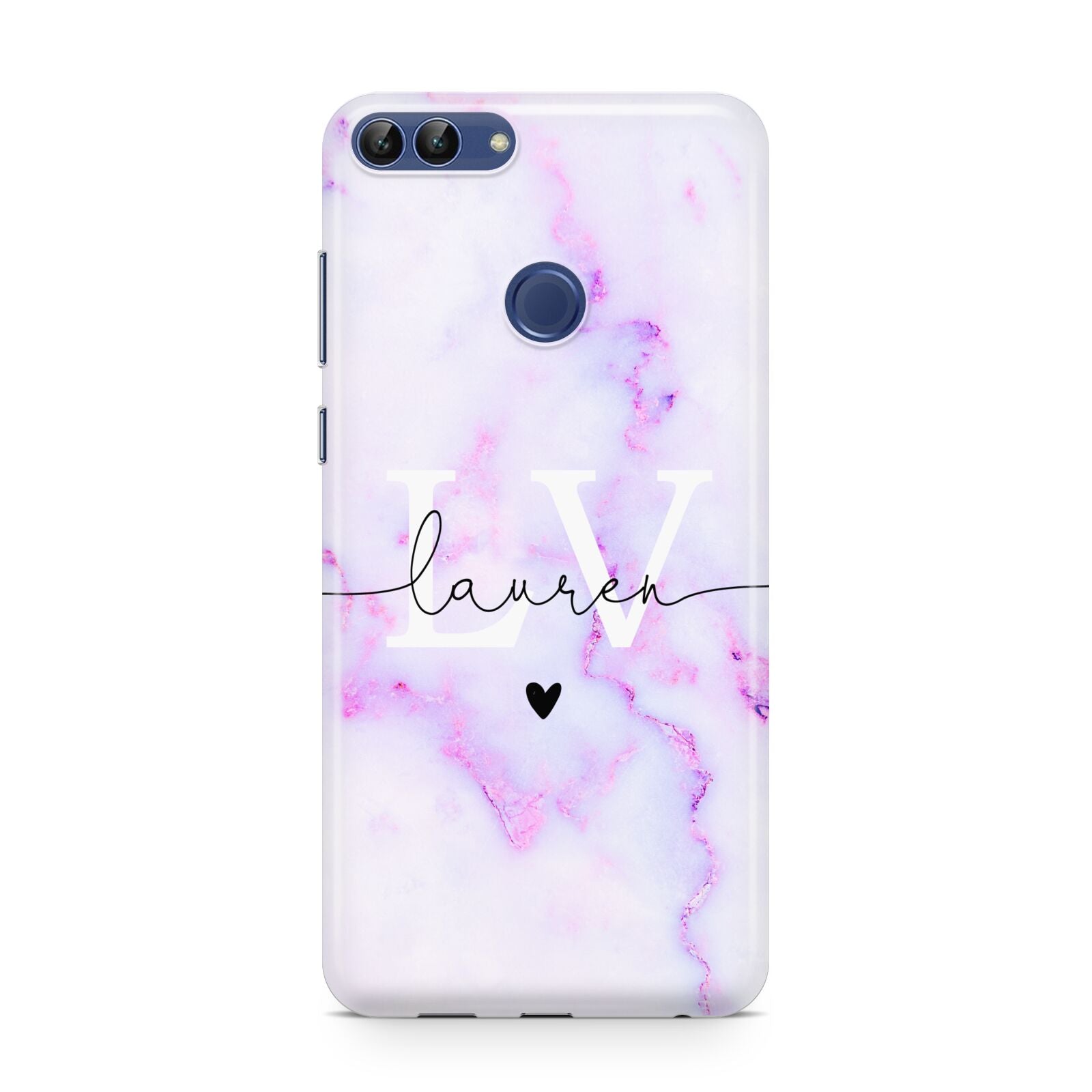 Customisable Name Initial Marble Huawei P Smart Case