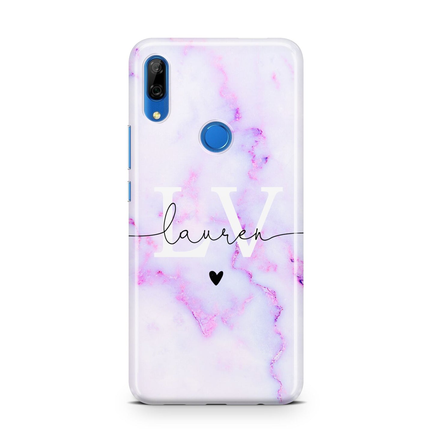 Customisable Name Initial Marble Huawei P Smart Z