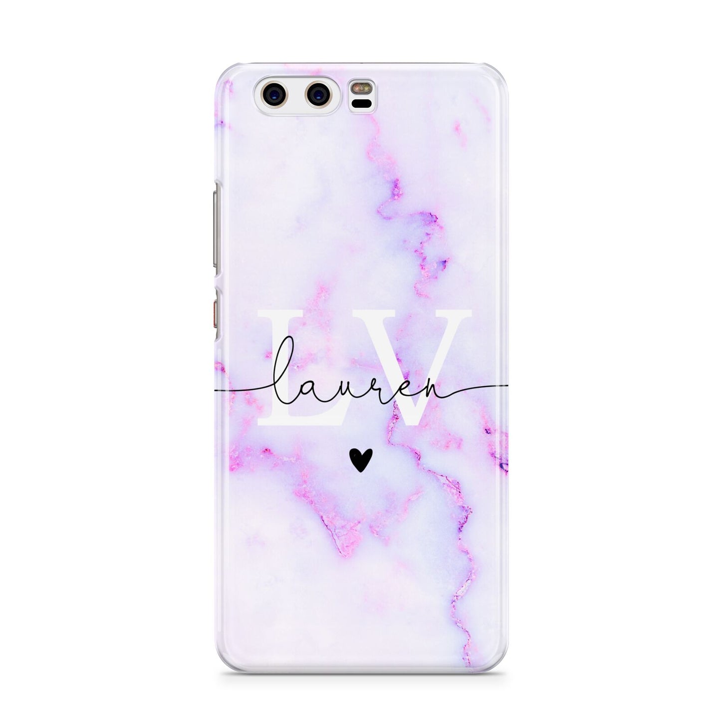 Customisable Name Initial Marble Huawei P10 Phone Case