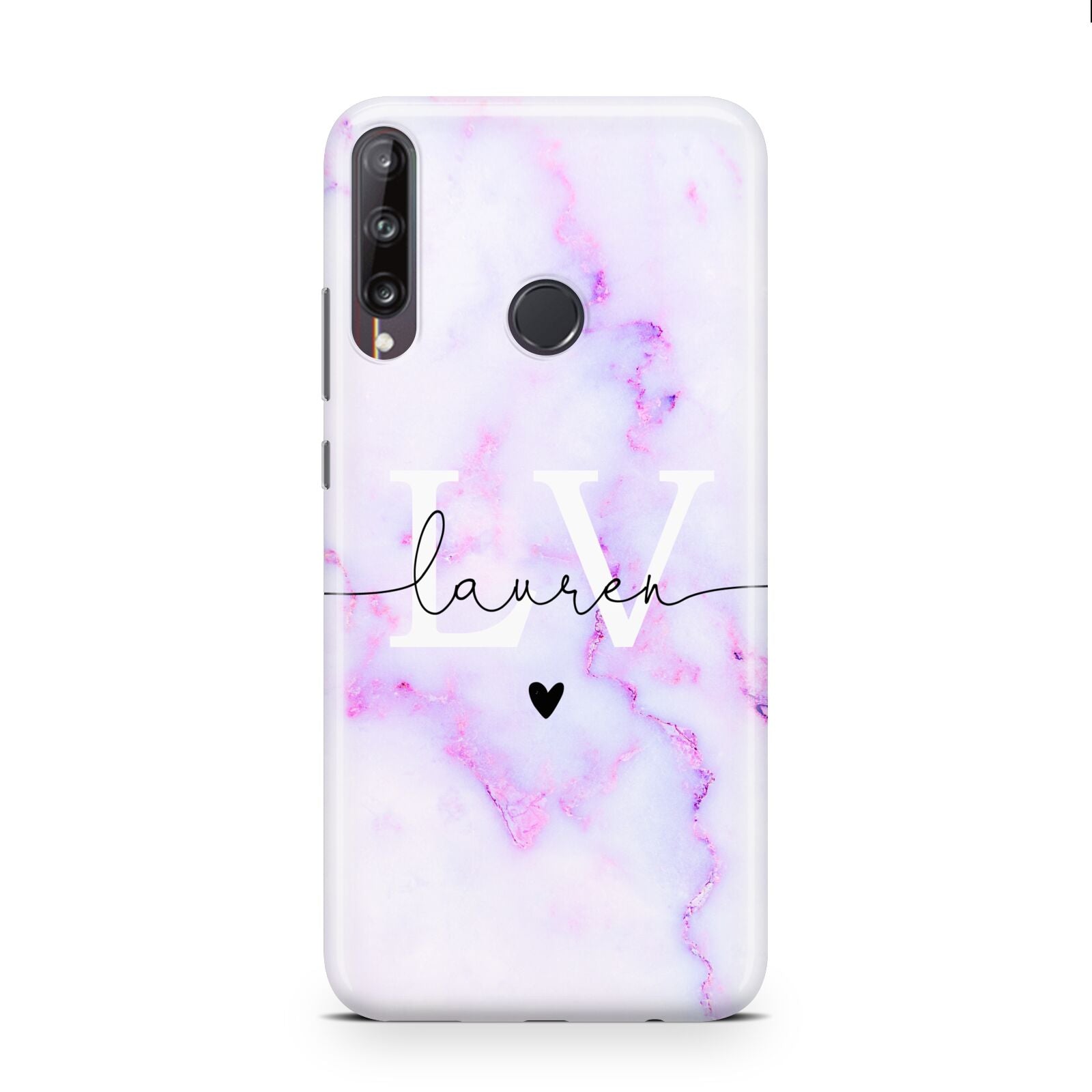 Customisable Name Initial Marble Huawei P40 Lite E Phone Case