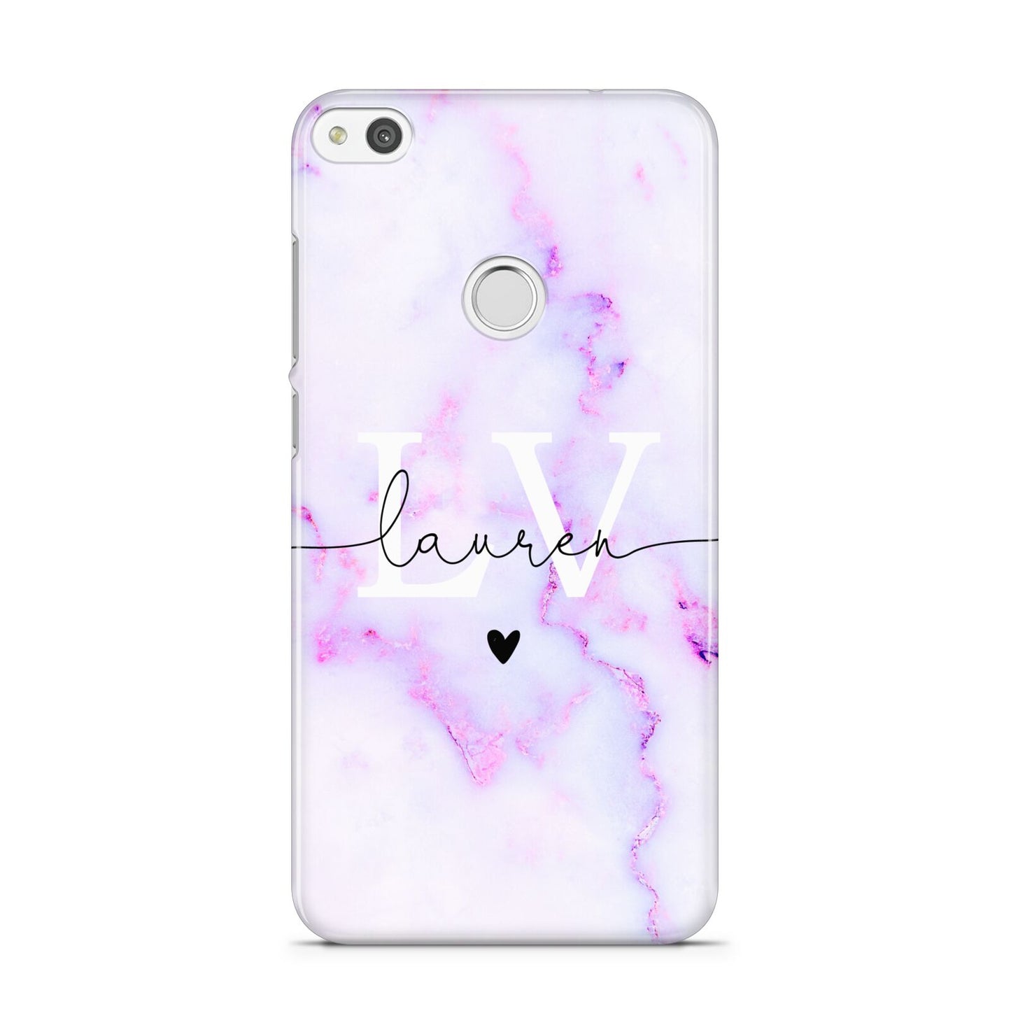 Customisable Name Initial Marble Huawei P8 Lite Case