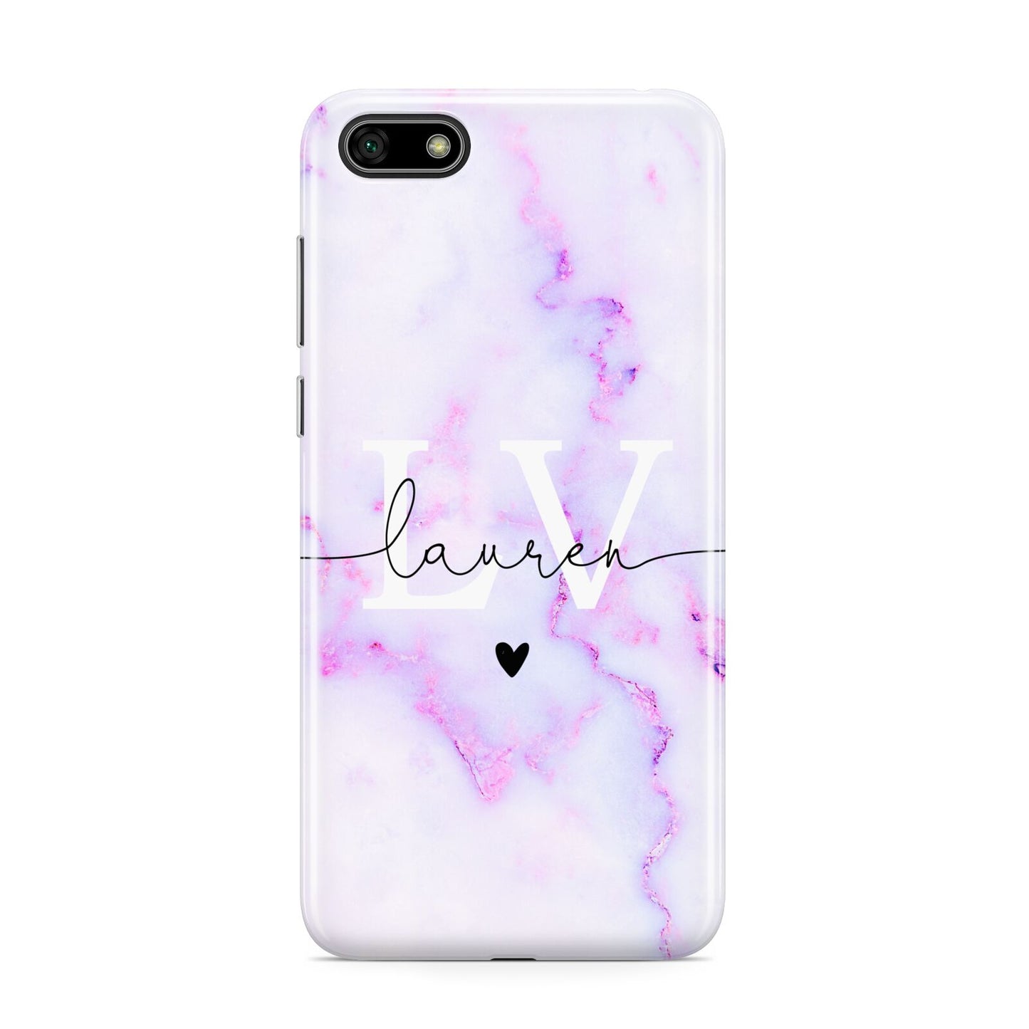 Customisable Name Initial Marble Huawei Y5 Prime 2018 Phone Case