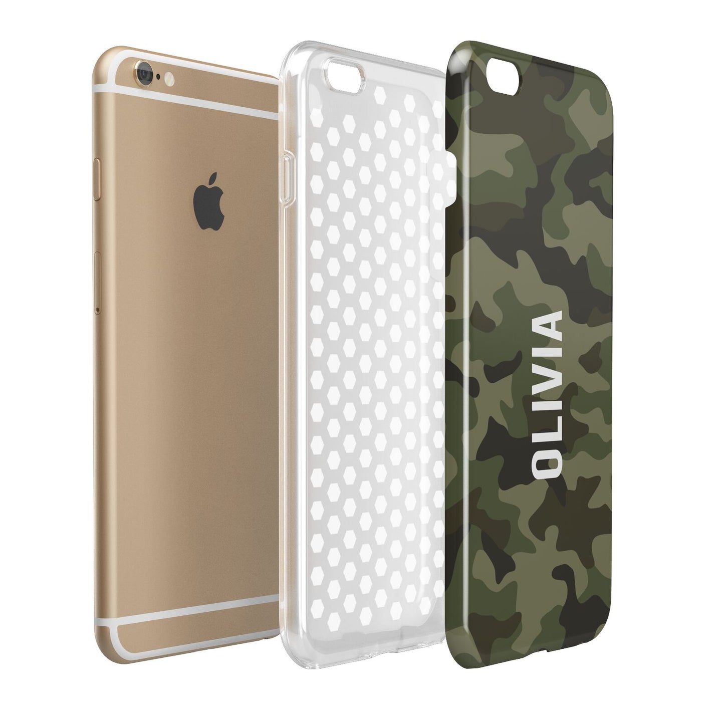 Customised Camouflage Apple iPhone 6 Plus 3D Tough Case Expand Detail Image