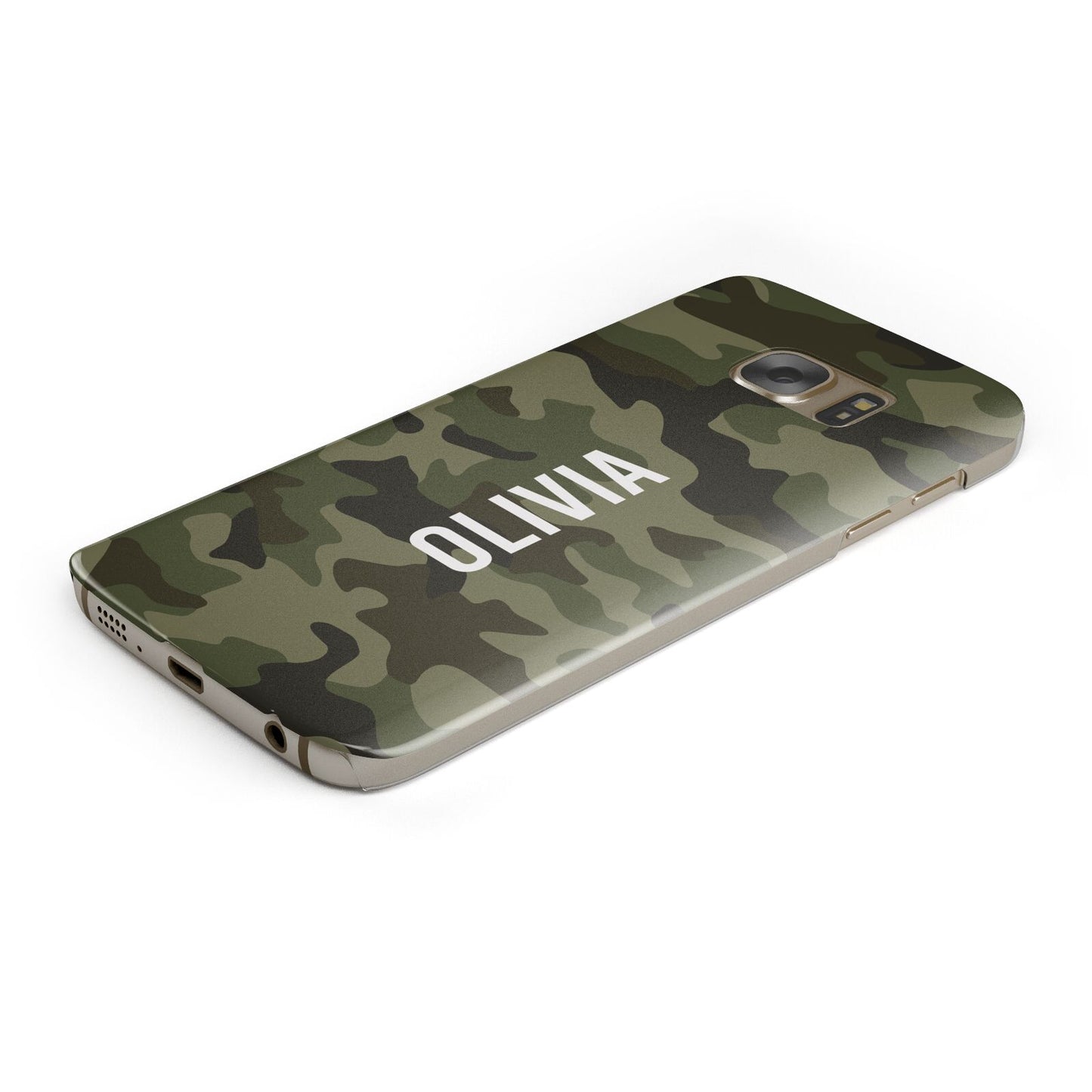 Customised Camouflage Protective Samsung Galaxy Case Angled Image