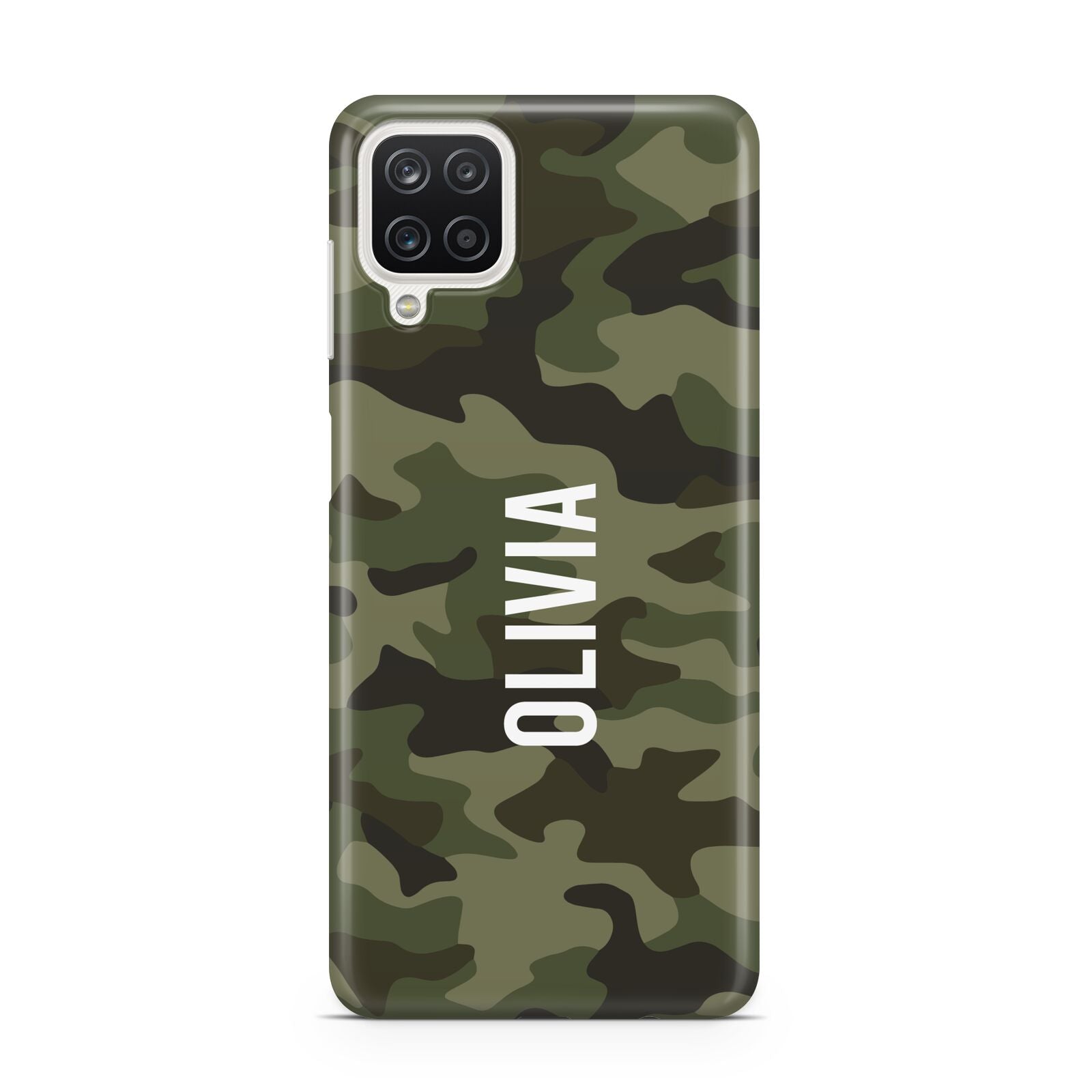 Customised Camouflage Samsung A12 Case