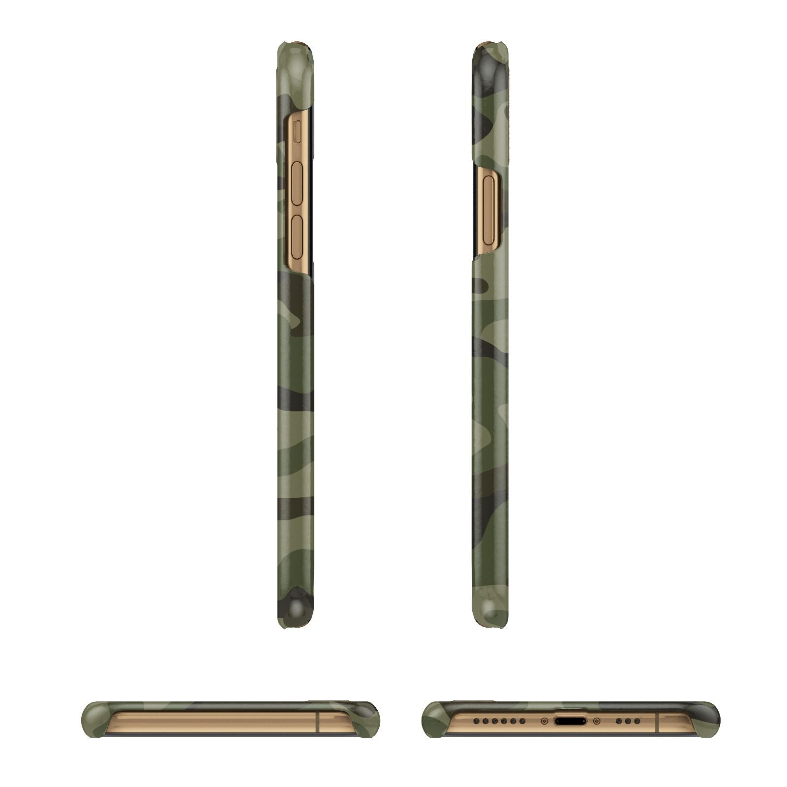 Customised Camouflage iPhone 11 3D Snap Case Angle Images