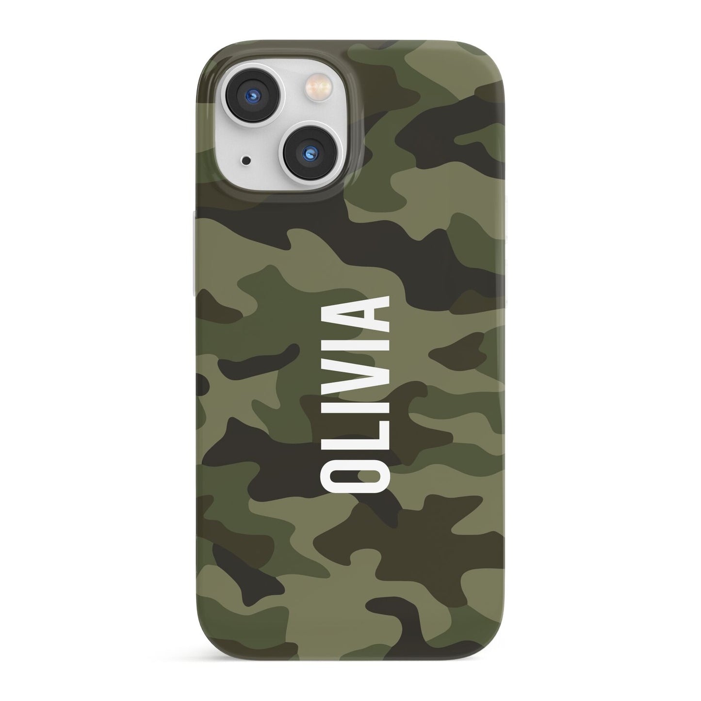 Customised Camouflage iPhone 13 Mini Full Wrap 3D Snap Case