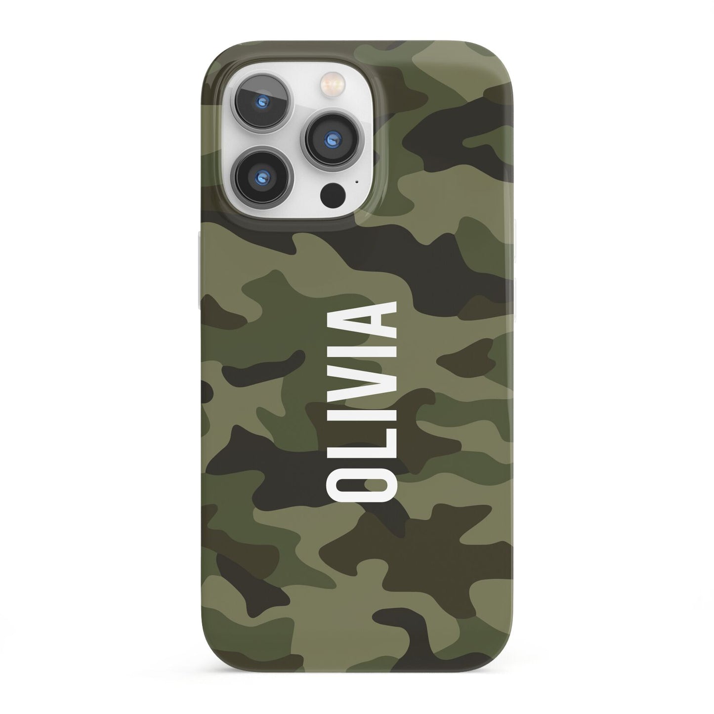 Customised Camouflage iPhone 13 Pro Full Wrap 3D Snap Case