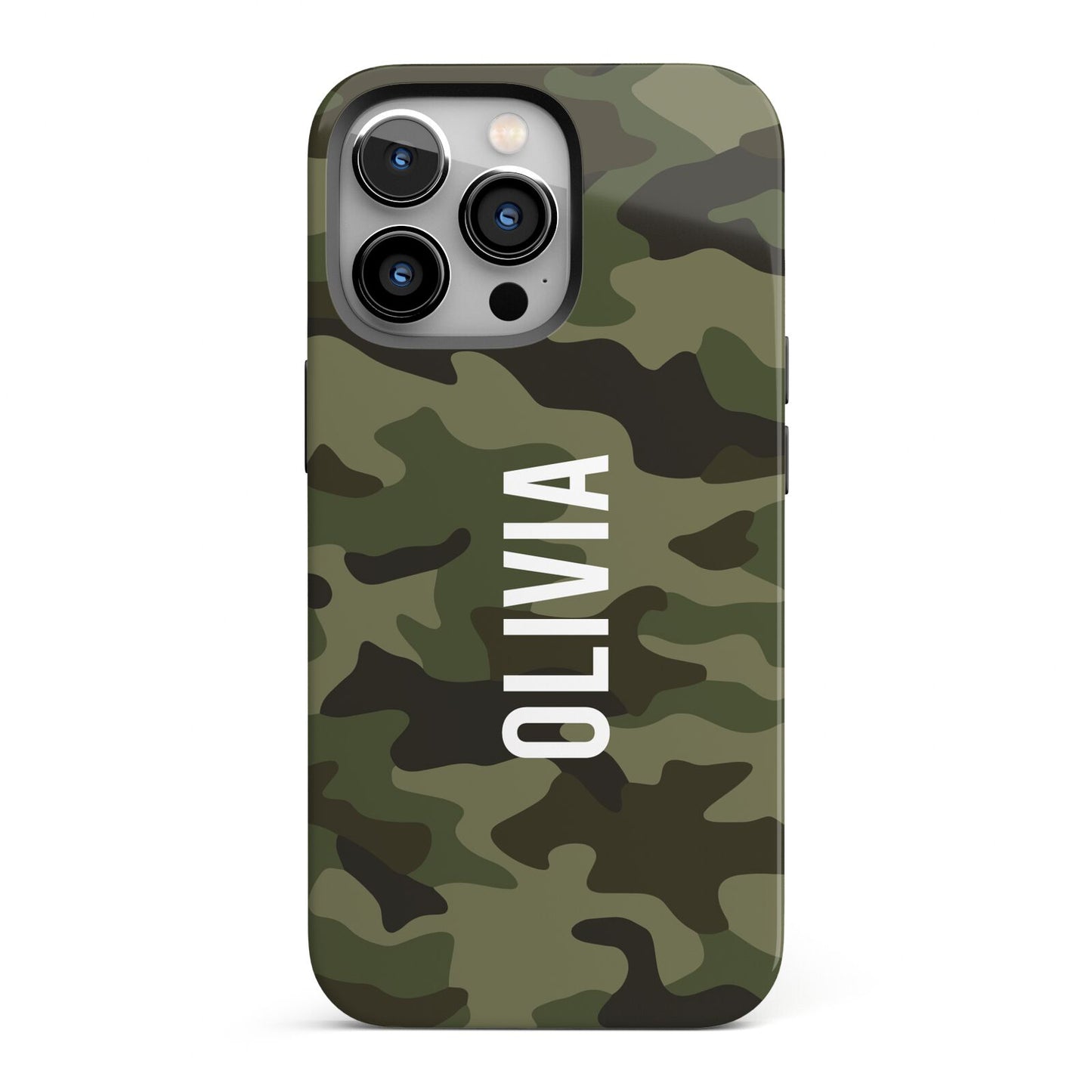 Customised Camouflage iPhone 13 Pro Full Wrap 3D Tough Case