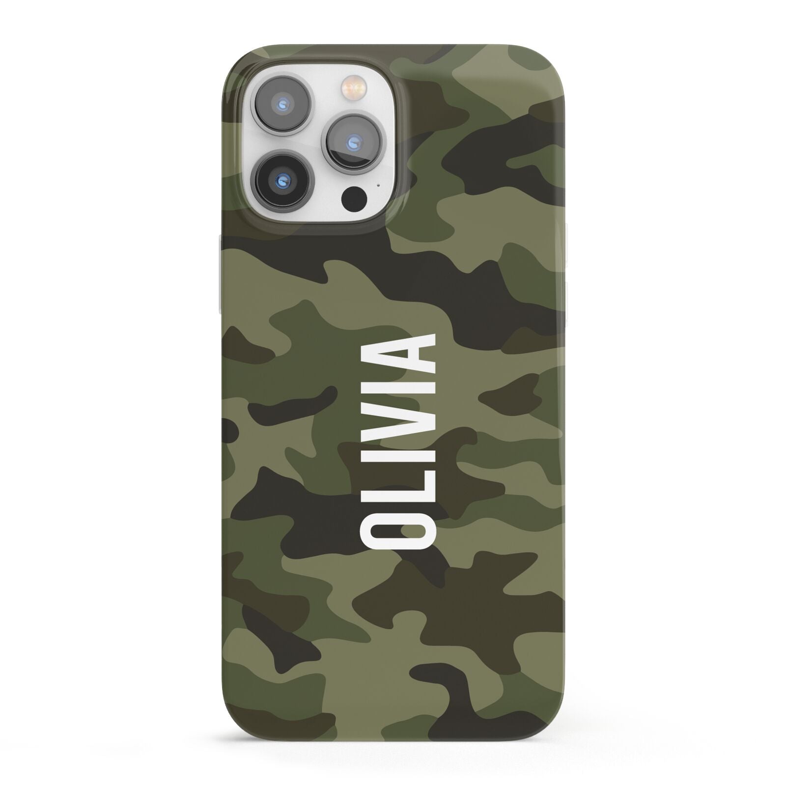 Customised Camouflage iPhone 13 Pro Max Full Wrap 3D Snap Case