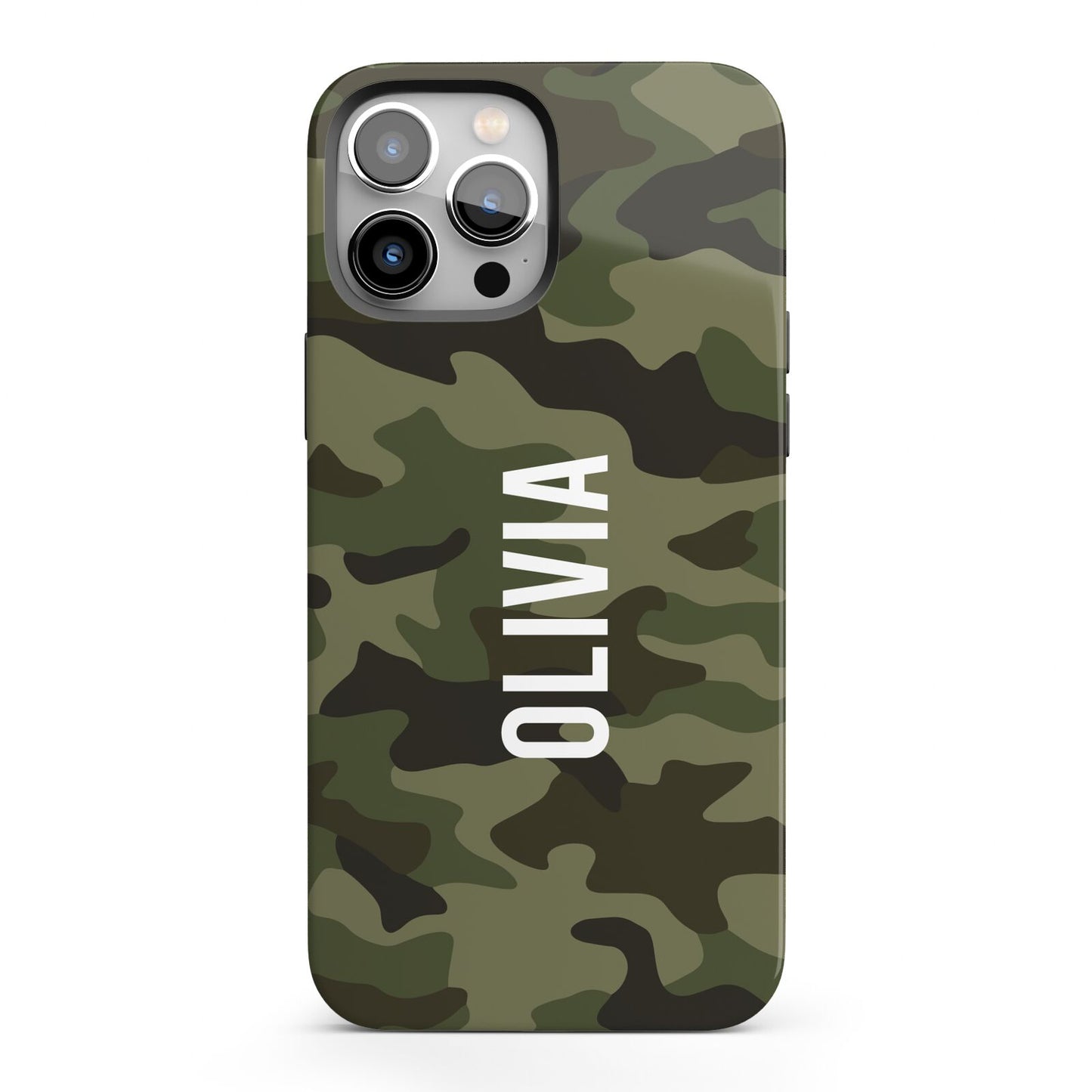 Customised Camouflage iPhone 13 Pro Max Full Wrap 3D Tough Case