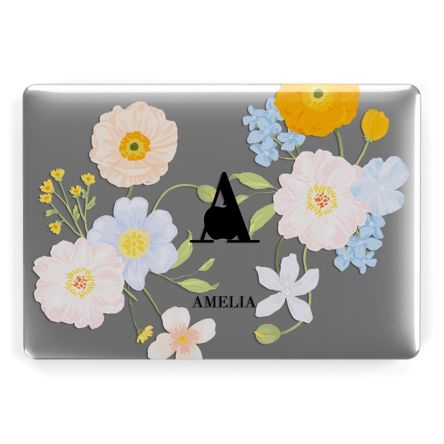 Customised Floral Apple MacBook Case