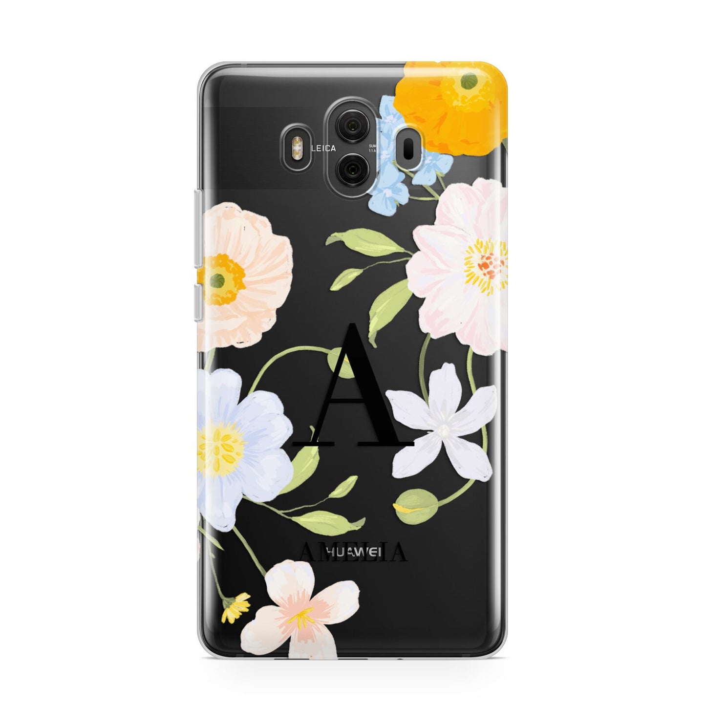 Customised Floral Huawei Mate 10 Protective Phone Case