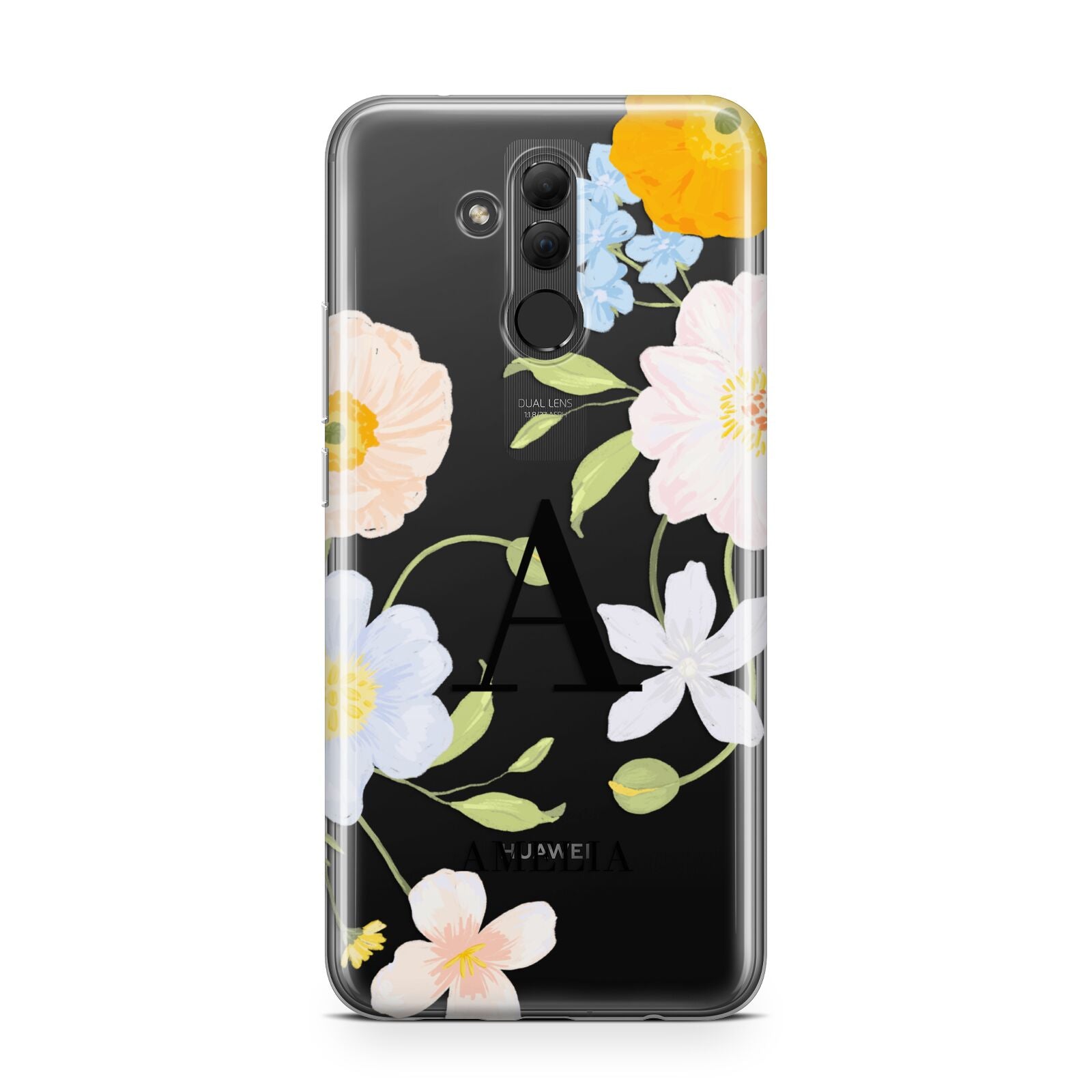 Customised Floral Huawei Mate 20 Lite