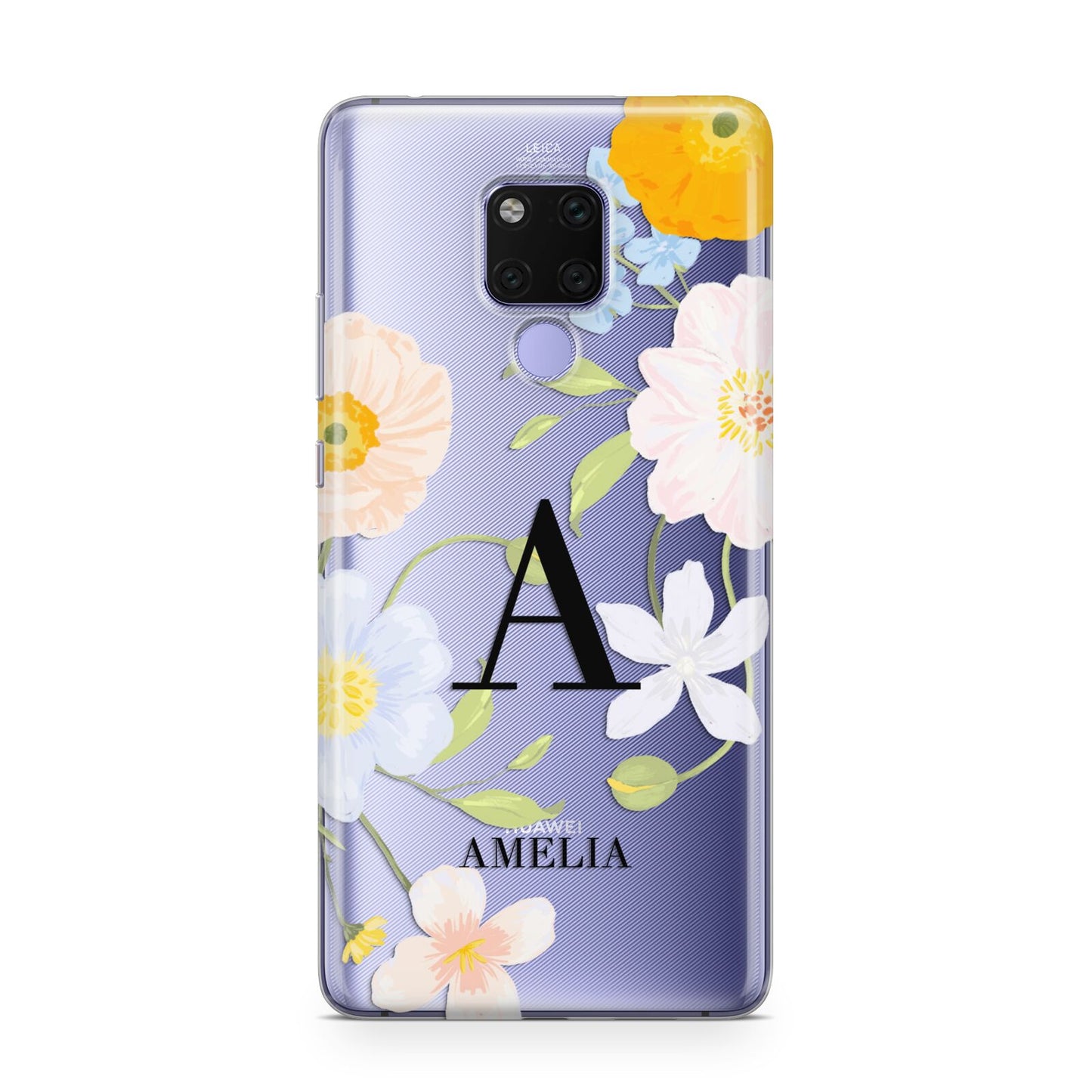 Customised Floral Huawei Mate 20X Phone Case