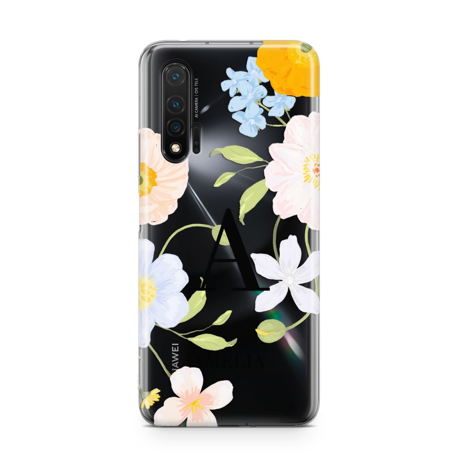 Customised Floral Huawei Nova 6 Phone Case