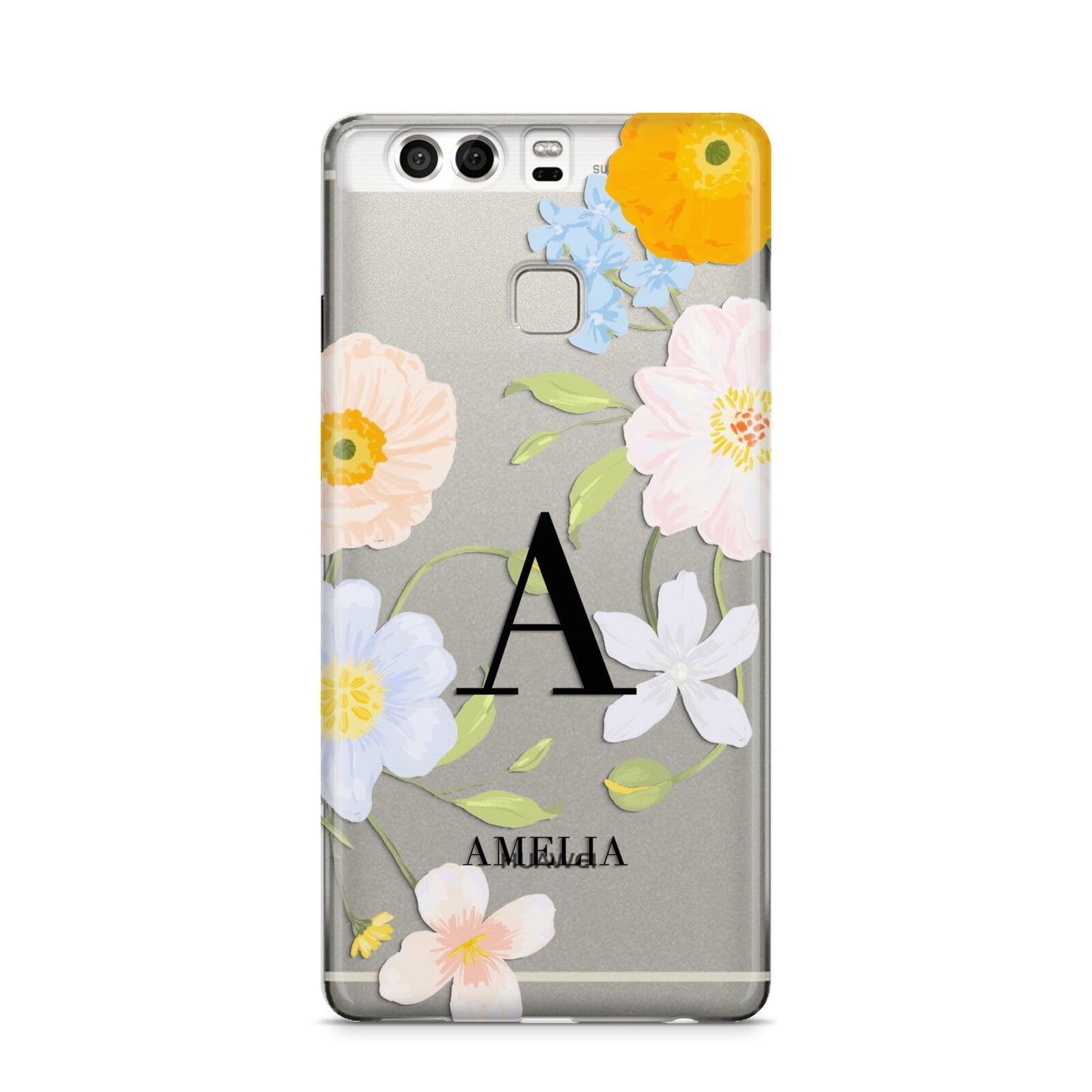 Customised Floral Huawei P9 Case