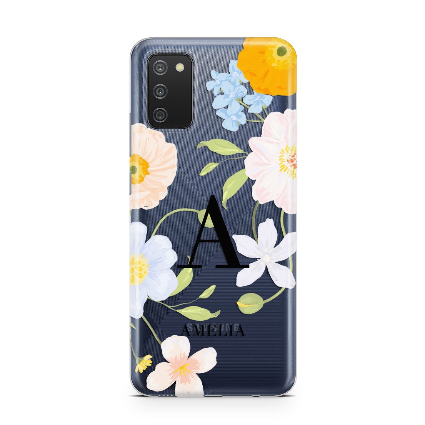 Customised Floral Samsung A02s Case