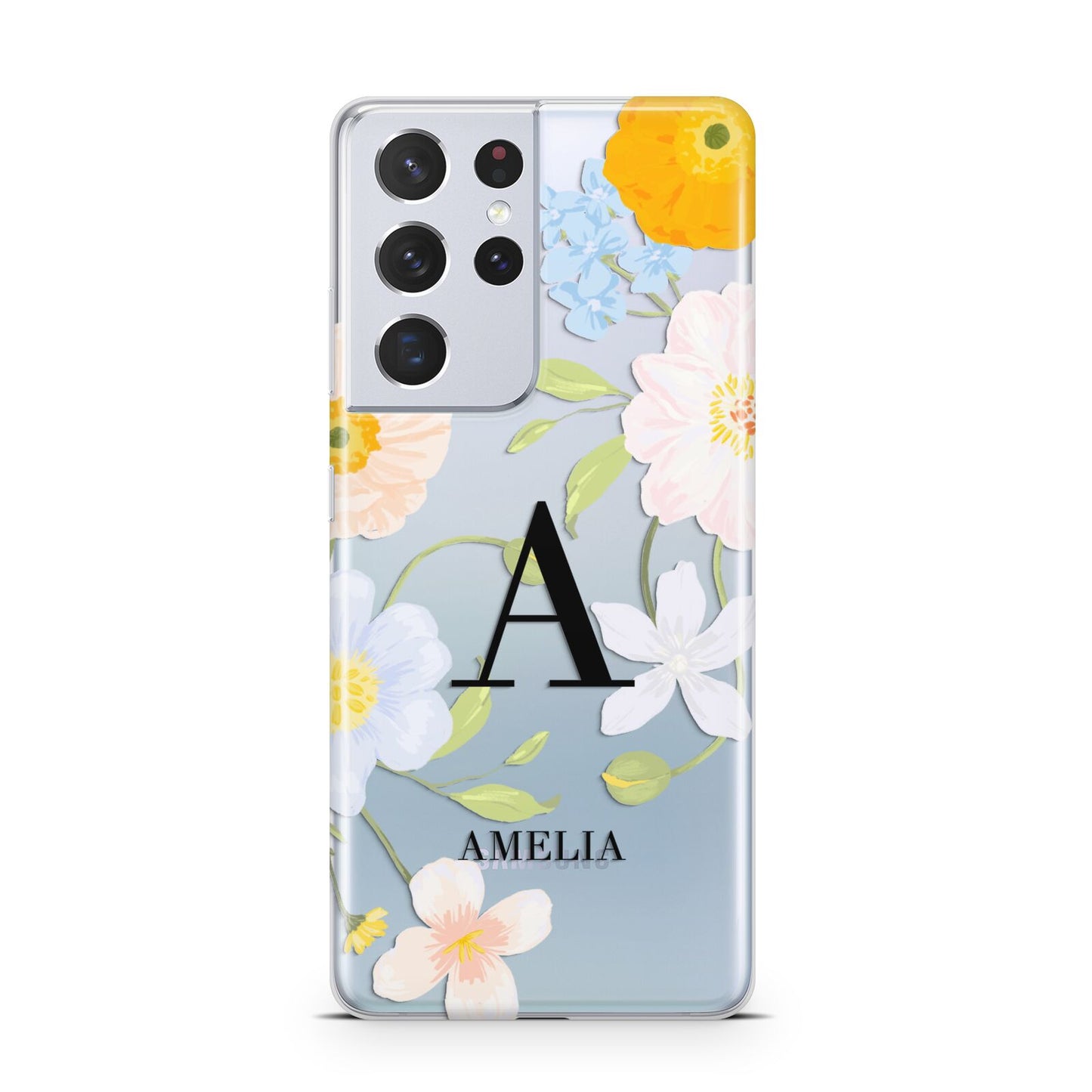 Customised Floral Samsung S21 Ultra Case