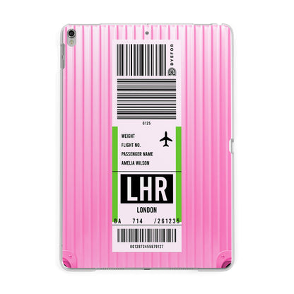 Customised Luggage Tag Apple iPad Silver Case