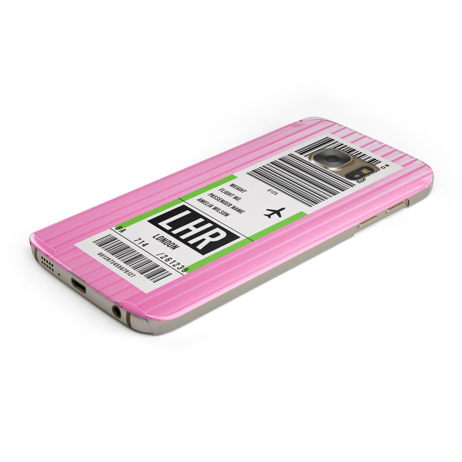 Customised Luggage Tag Samsung Galaxy Case Bottom Cutout