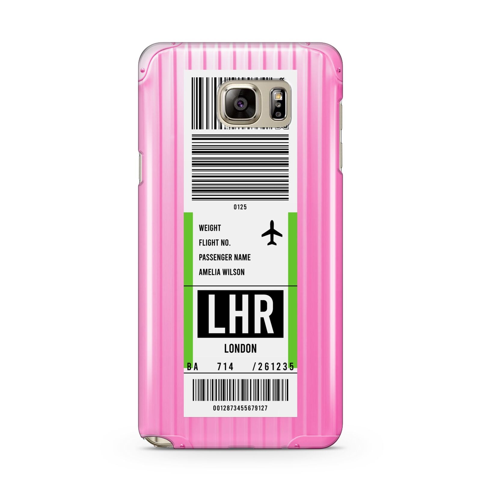 Customised Luggage Tag Samsung Galaxy Note 5 Case