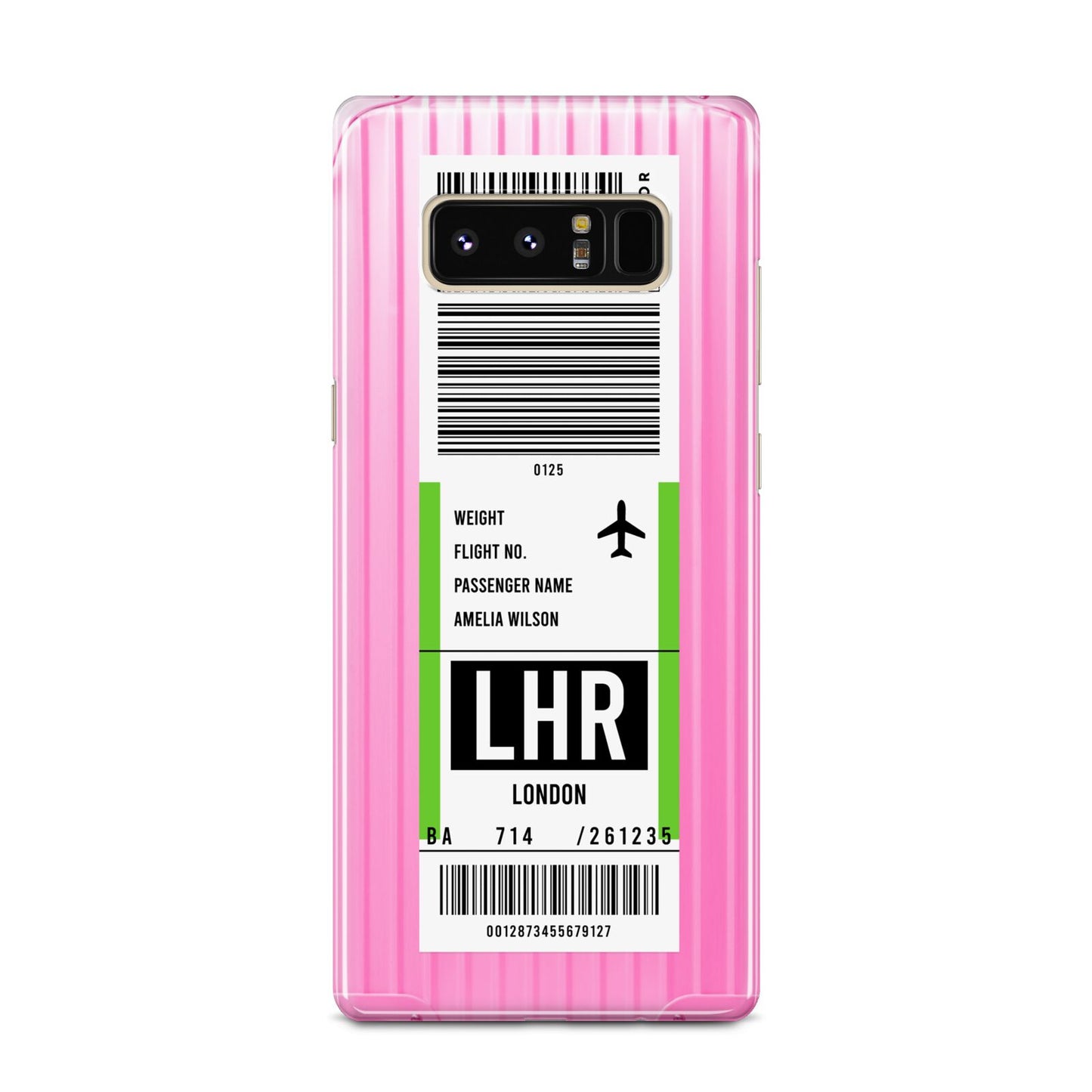 Customised Luggage Tag Samsung Galaxy Note 8 Case