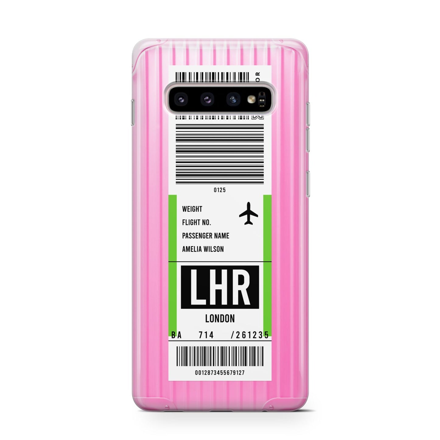 Customised Luggage Tag Samsung Galaxy S10 Case