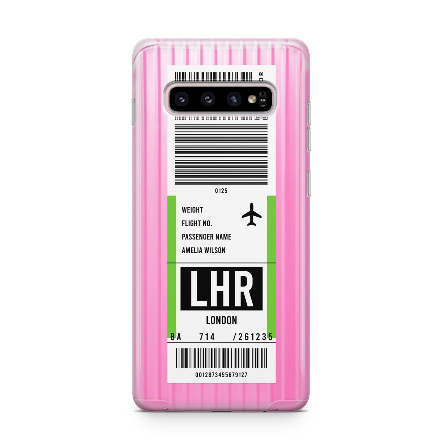 Customised Luggage Tag Samsung Galaxy S10 Plus Case