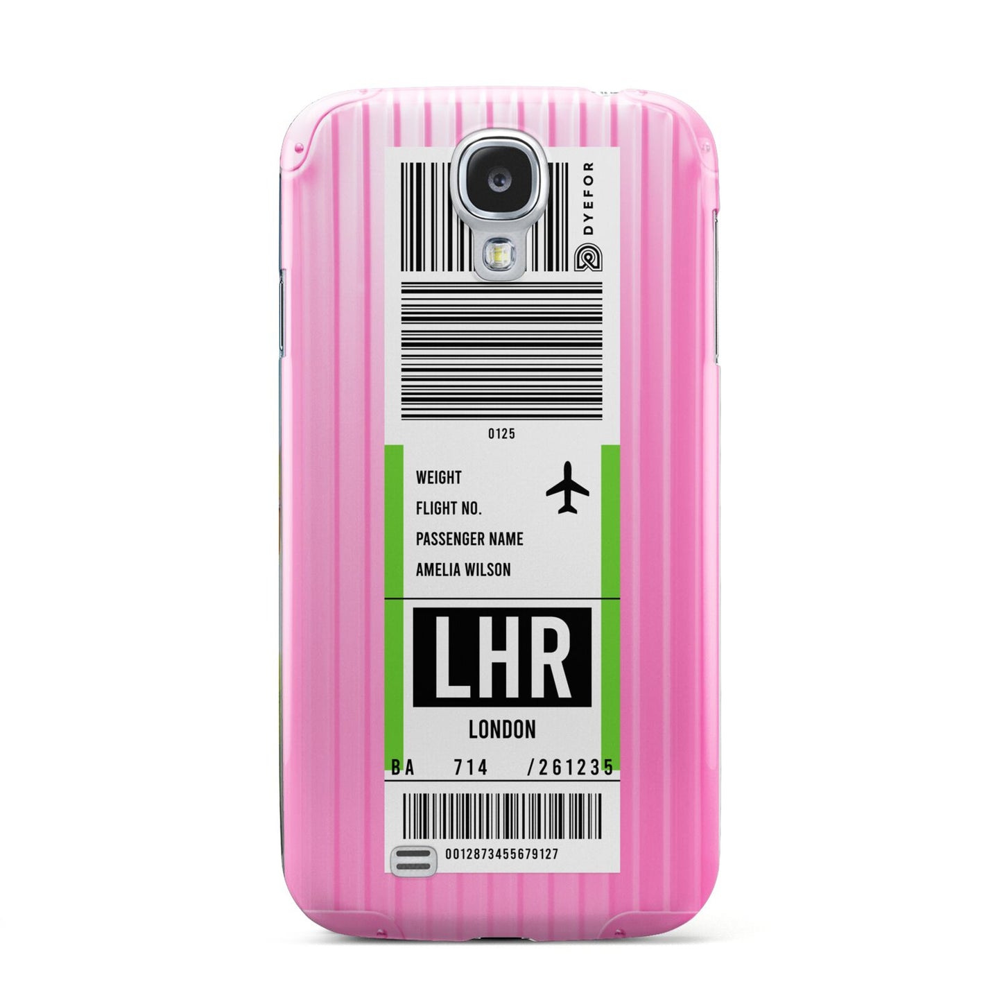 Customised Luggage Tag Samsung Galaxy S4 Case