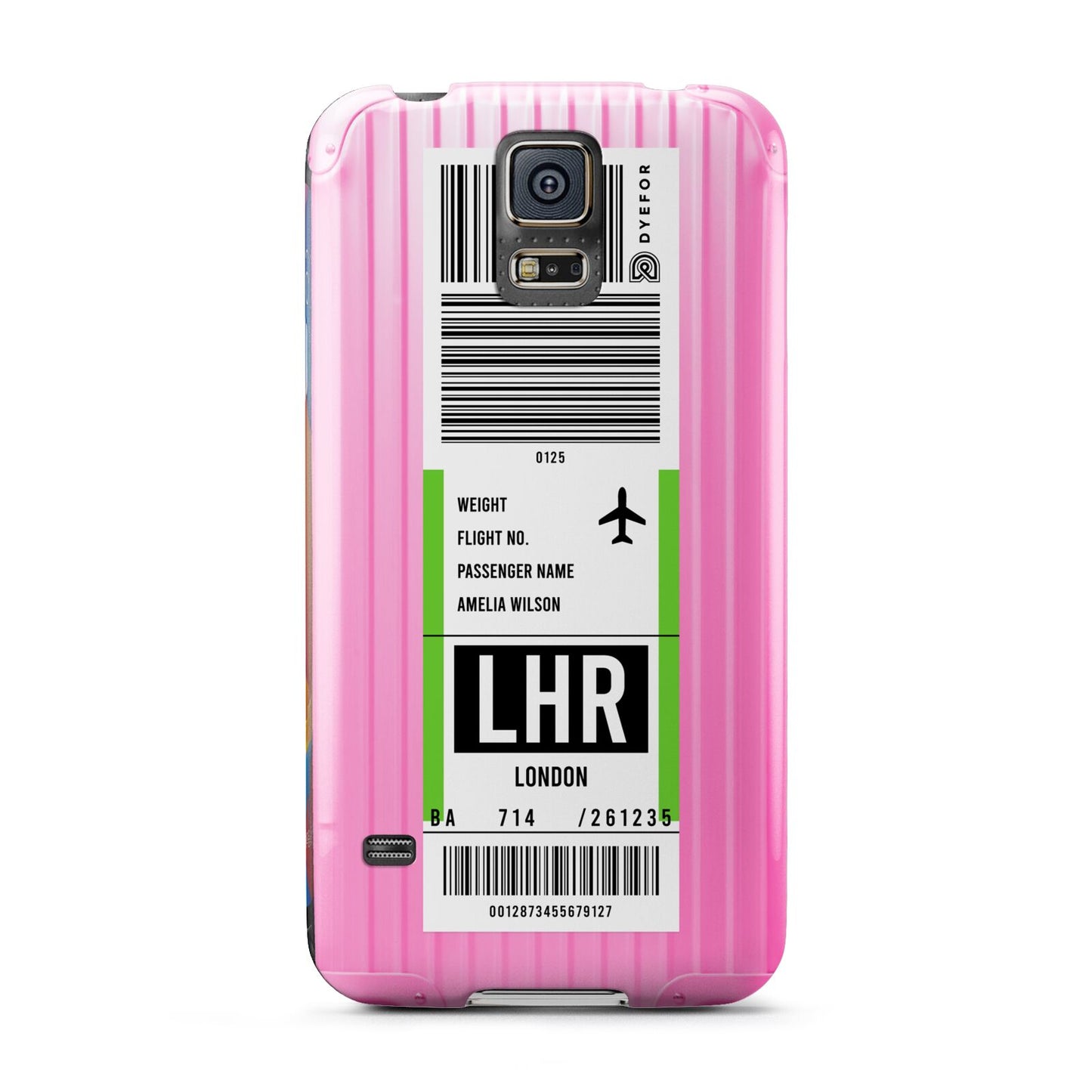 Customised Luggage Tag Samsung Galaxy S5 Case