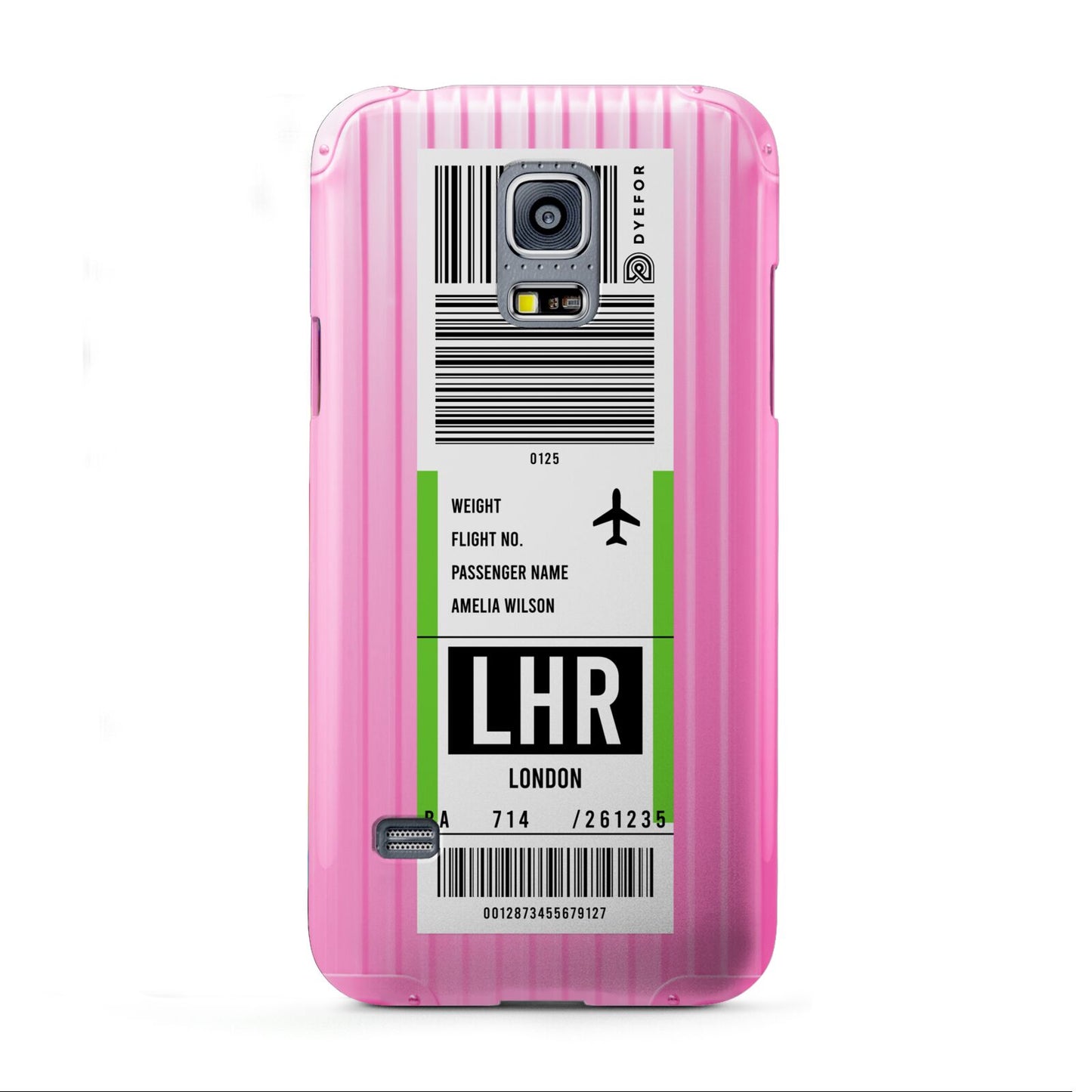 Customised Luggage Tag Samsung Galaxy S5 Mini Case