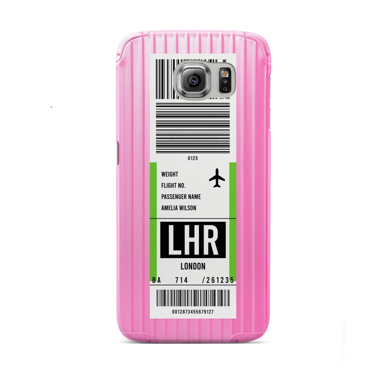 Customised Luggage Tag Samsung Galaxy S6 Case