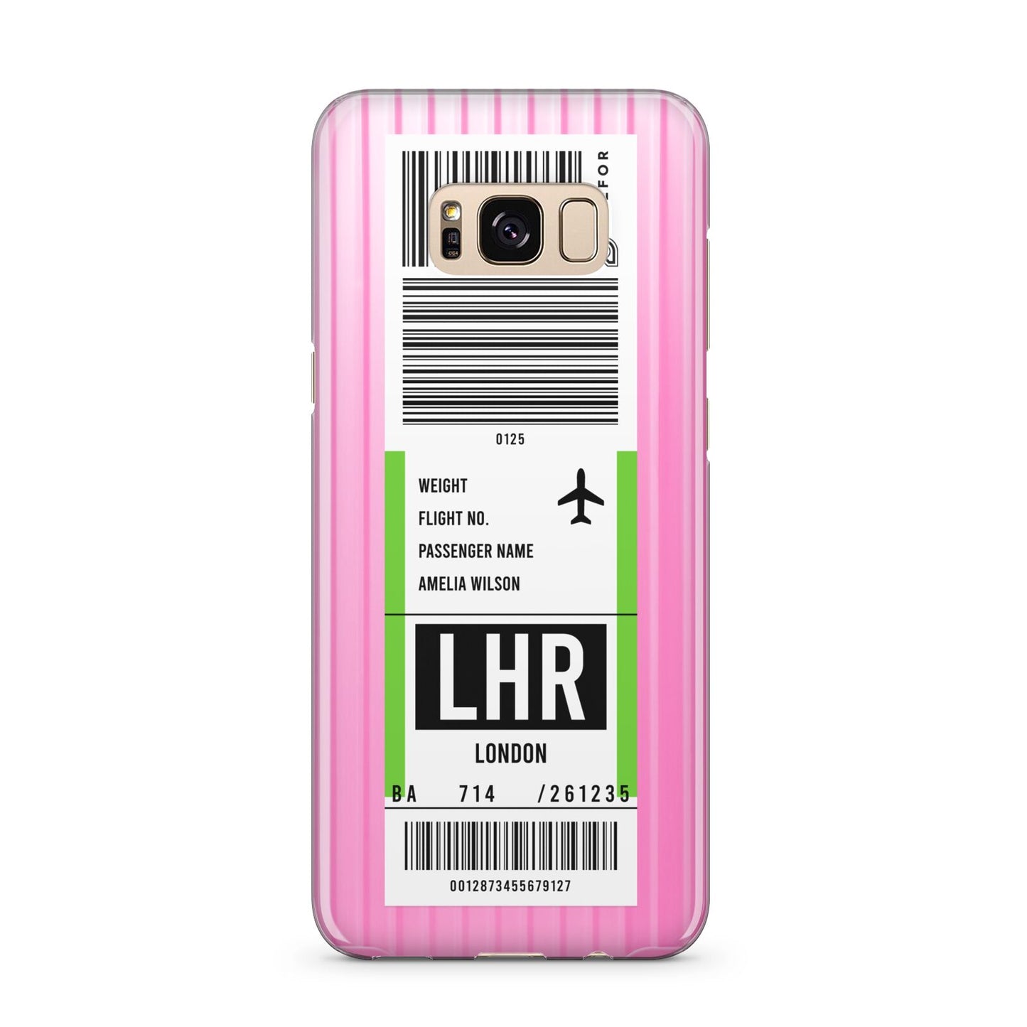 Customised Luggage Tag Samsung Galaxy S8 Plus Case