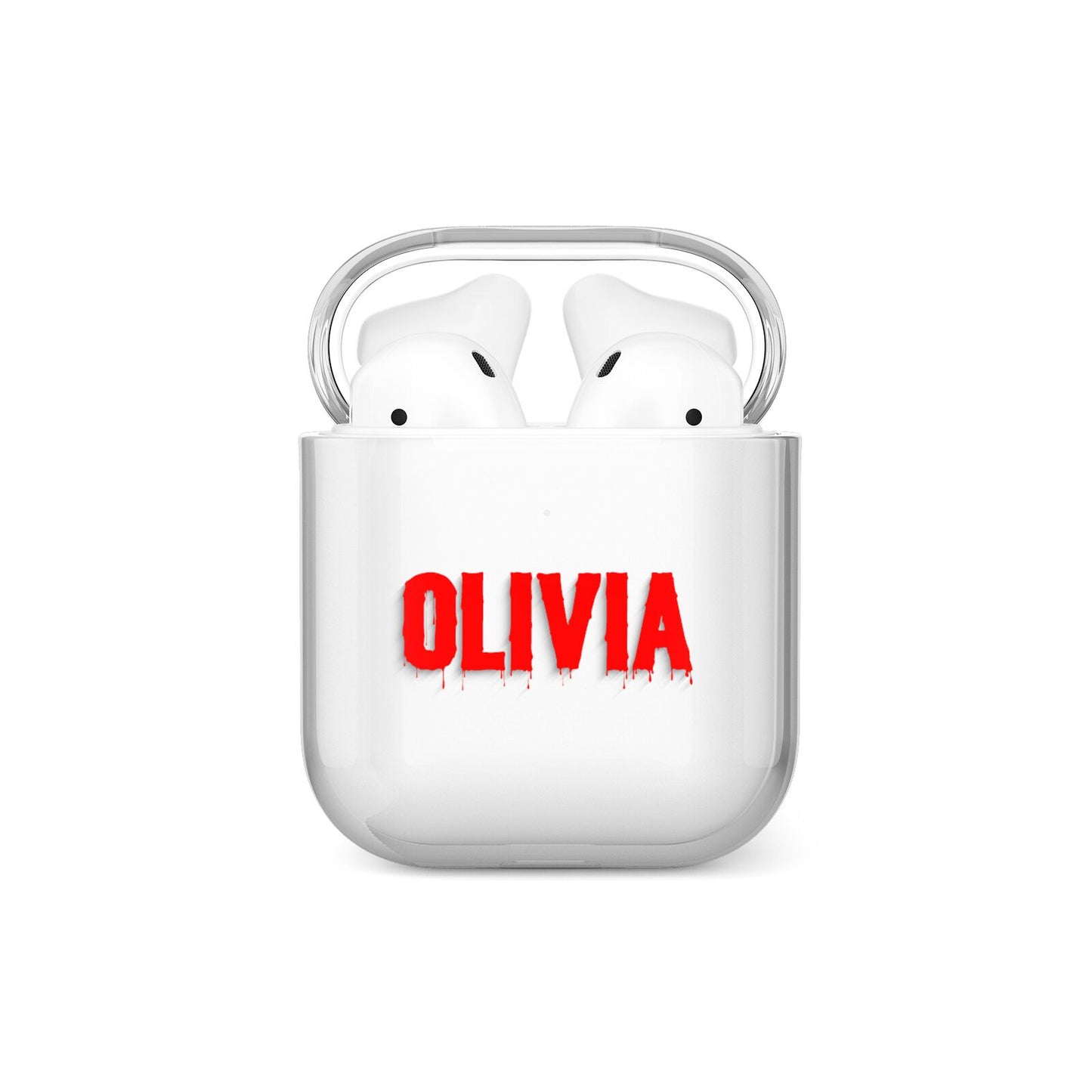 Customised Name Blood AirPods Case