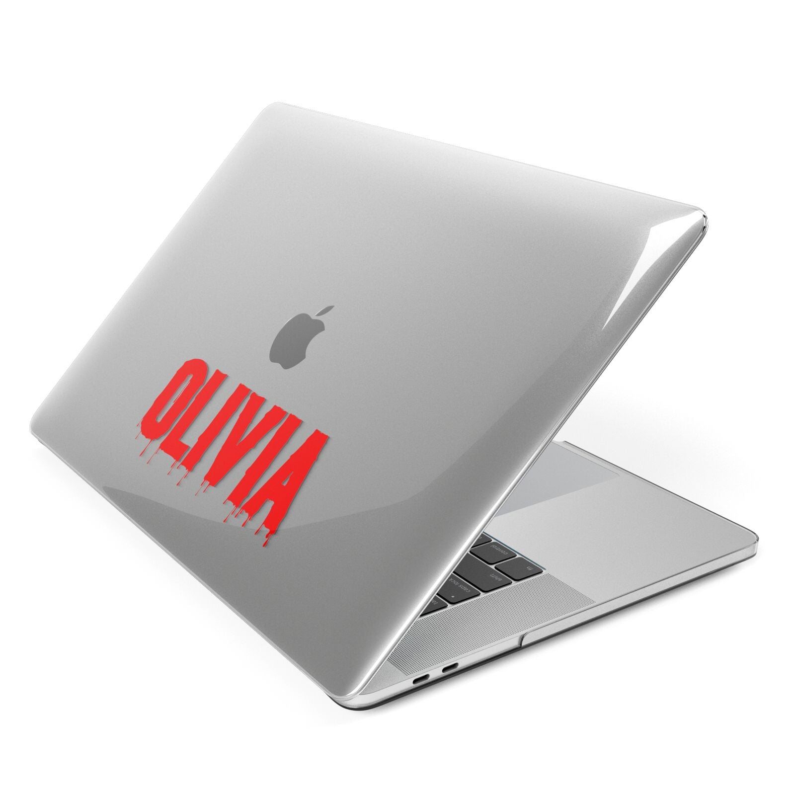 Customised Name Blood Apple MacBook Case Side View